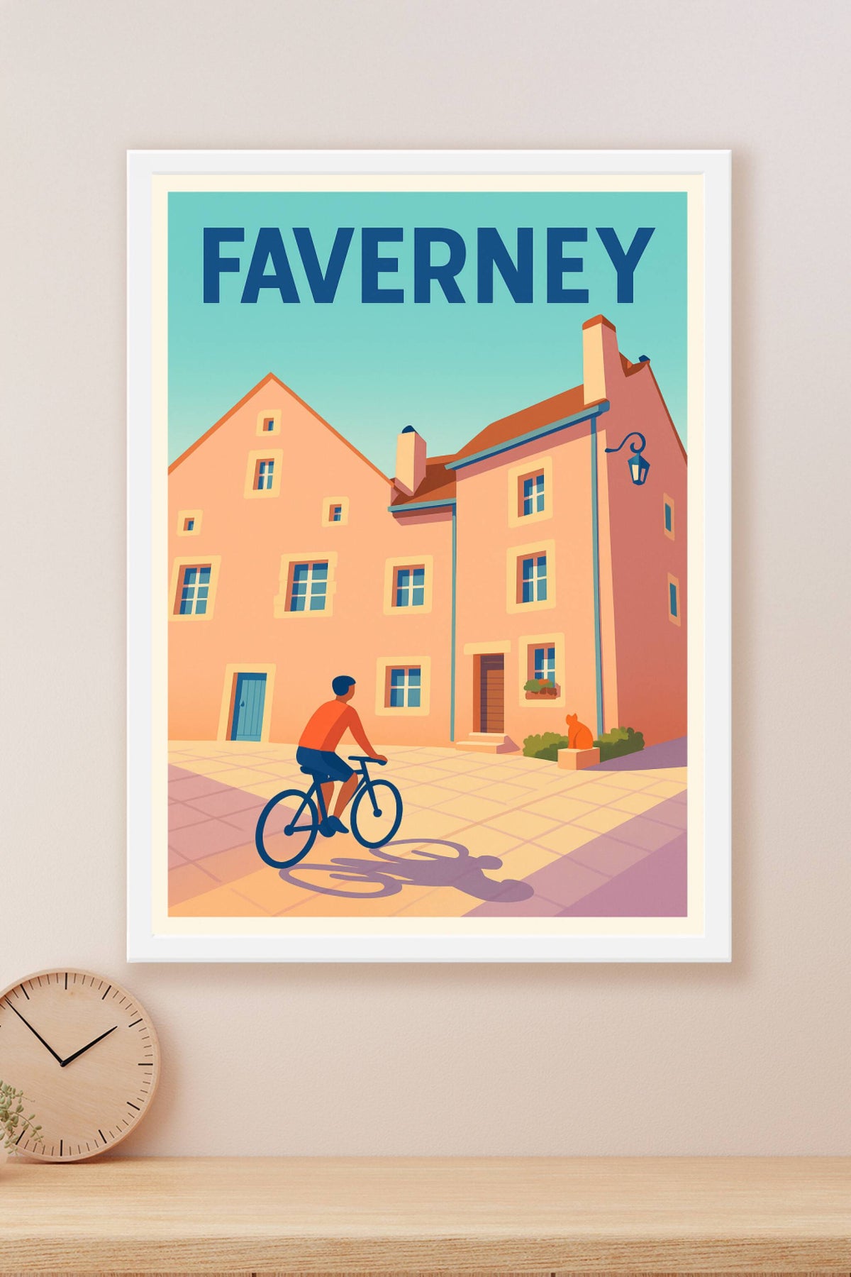 Affiche de Faverney - Douceur et lumière au cœur de la ville