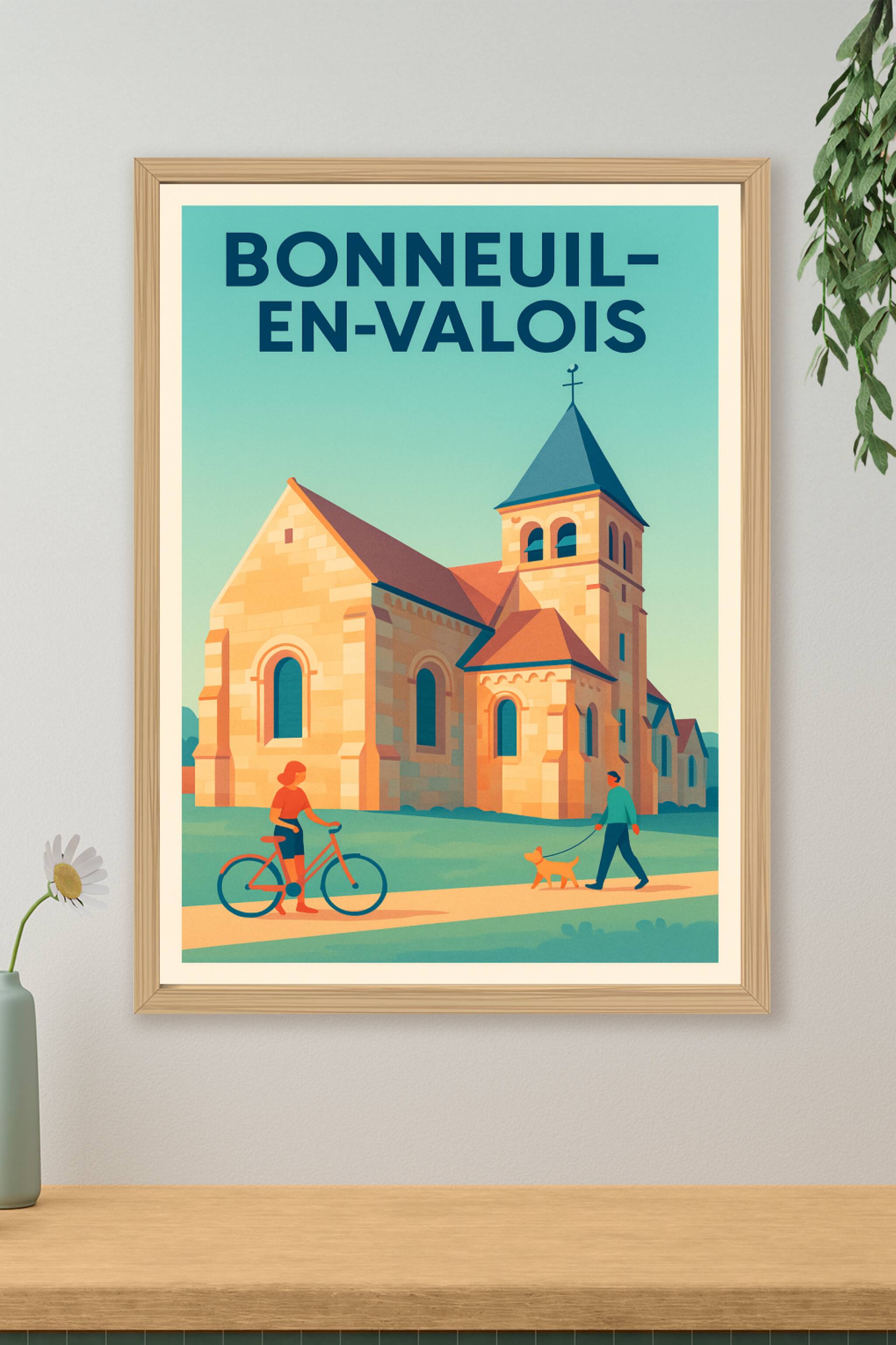 Affiche de Bonneuil-en-Valois - Charme et sérénité au fil des pierres