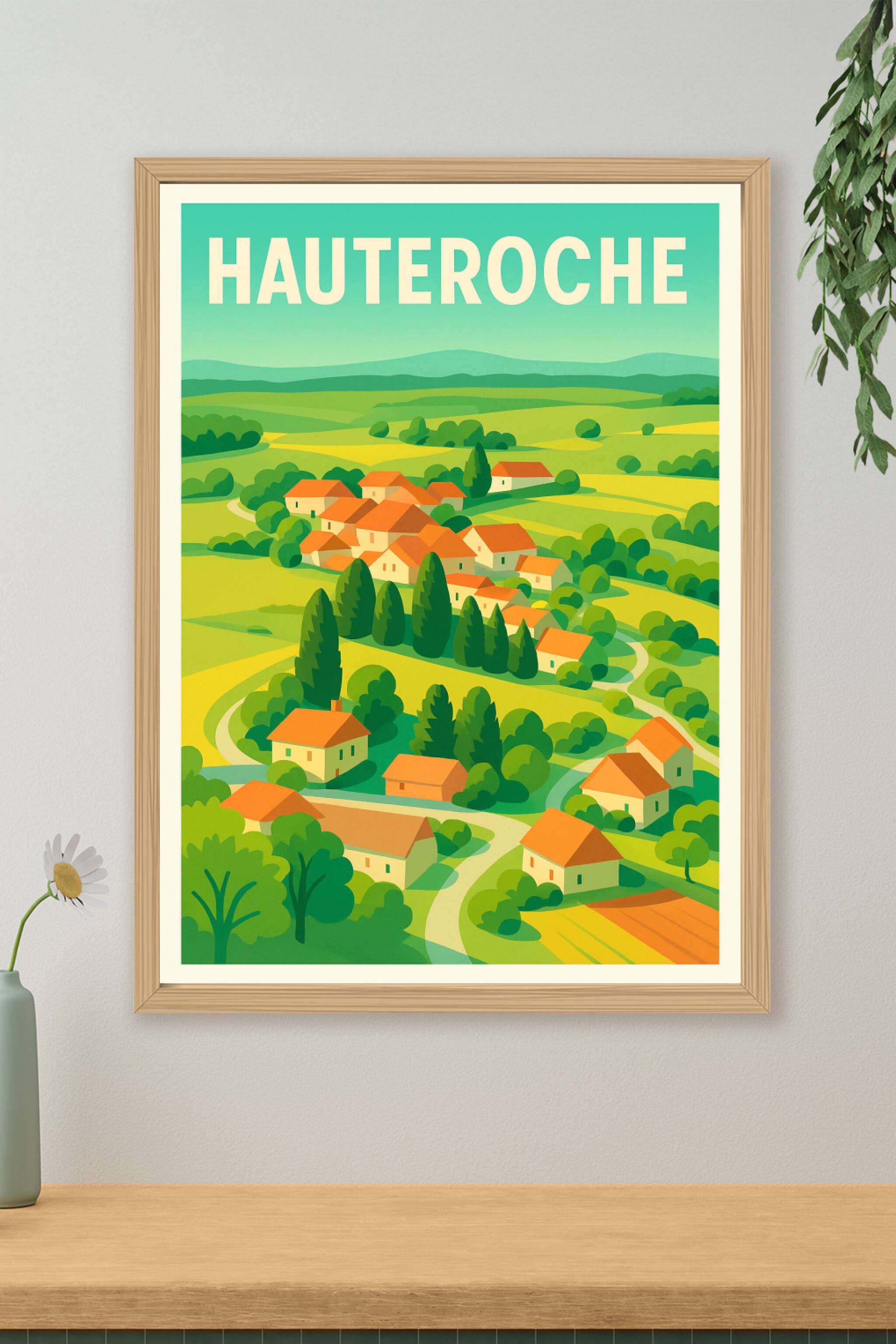 Affiche de Hauteroche - Charme bucolique et douceur de vivre