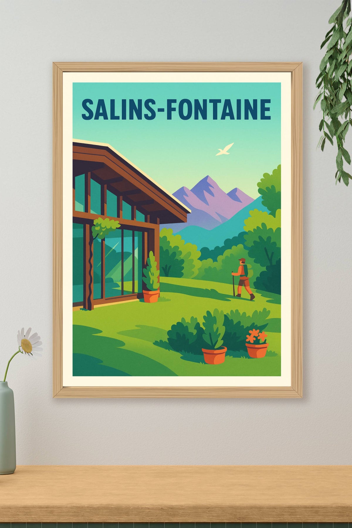 Affiche de Salins-Fontaine - Escapade nature au pied des montagnes