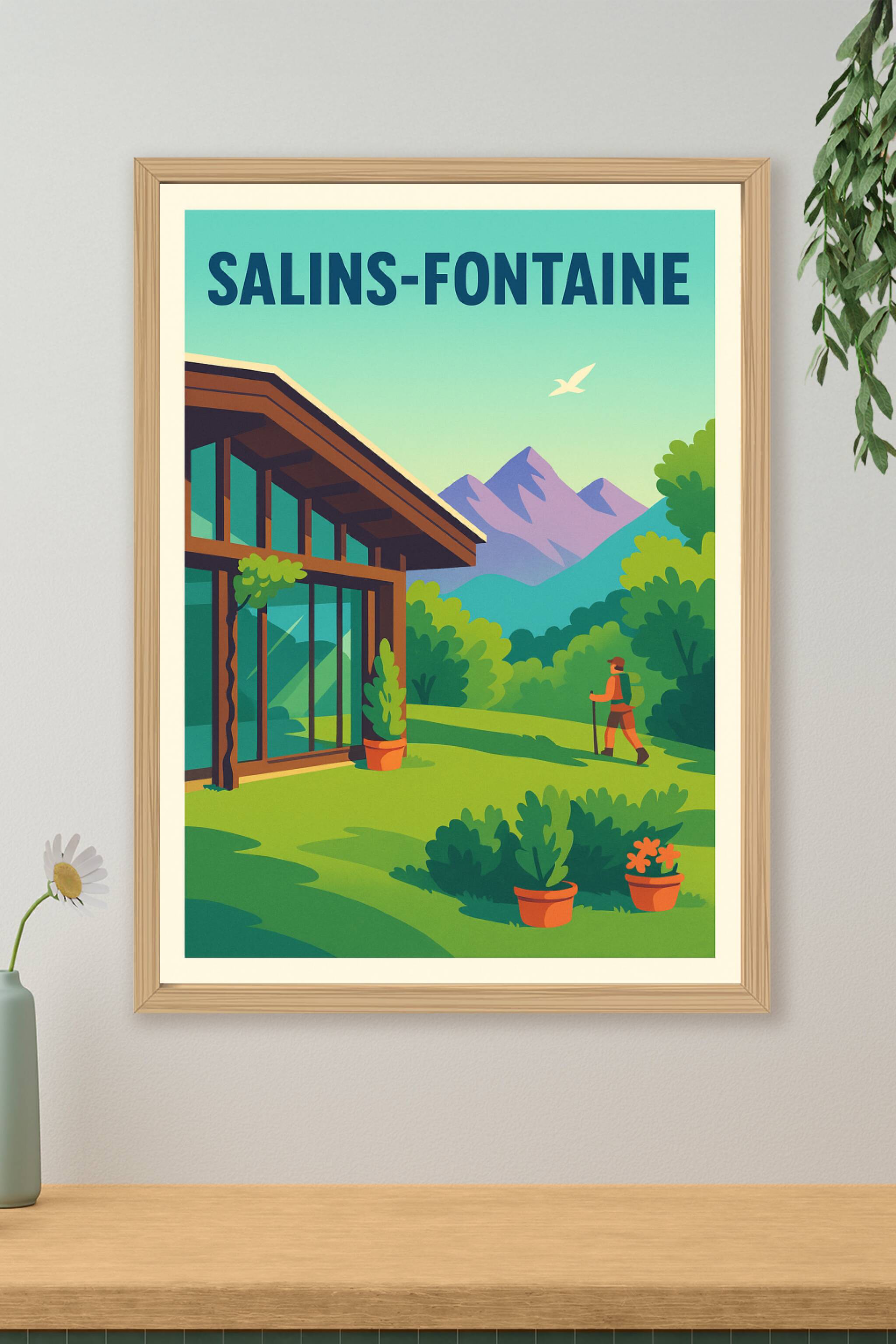 Affiche de Salins-Fontaine - Escapade nature au pied des montagnes