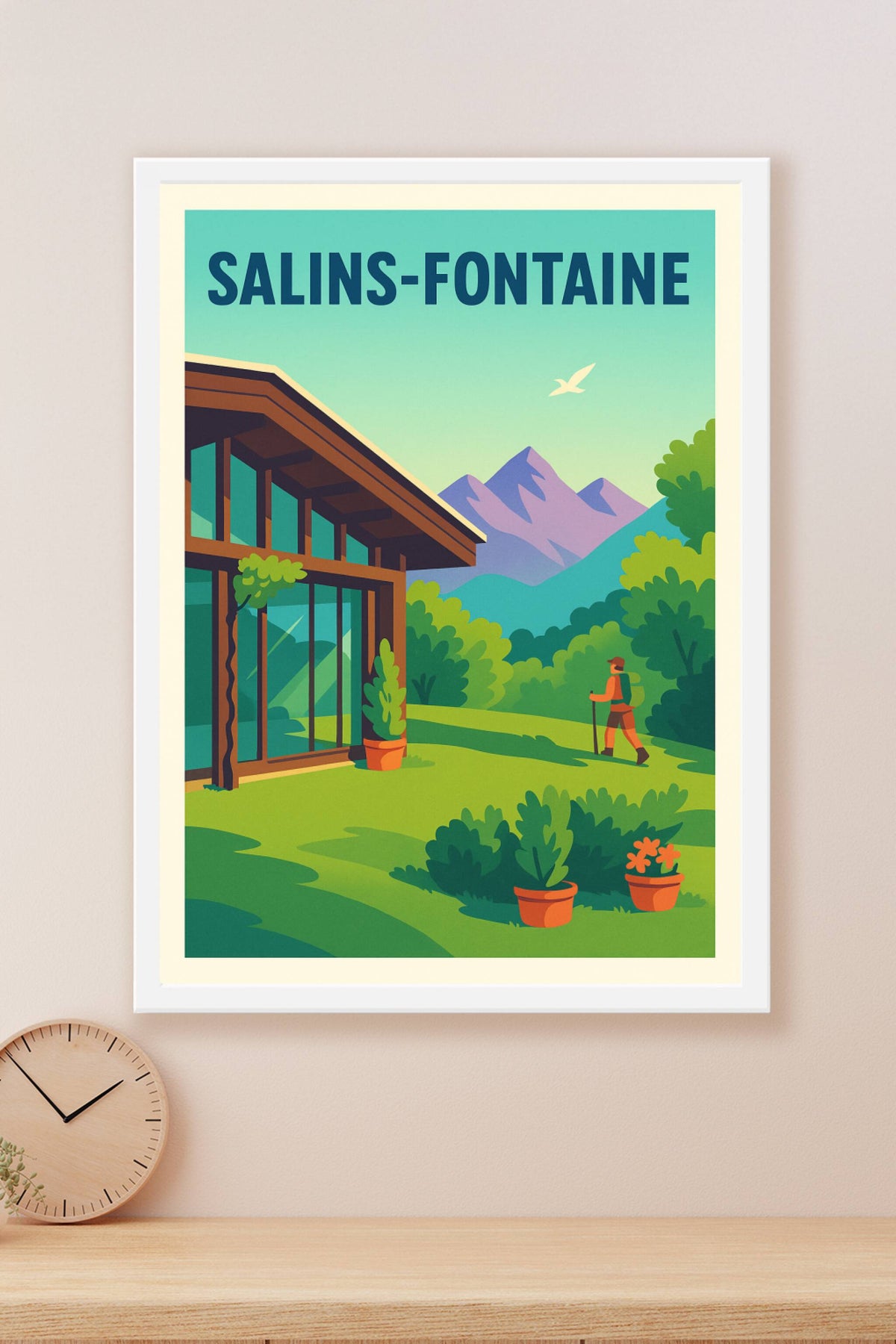 Affiche de Salins-Fontaine - Escapade nature au pied des montagnes