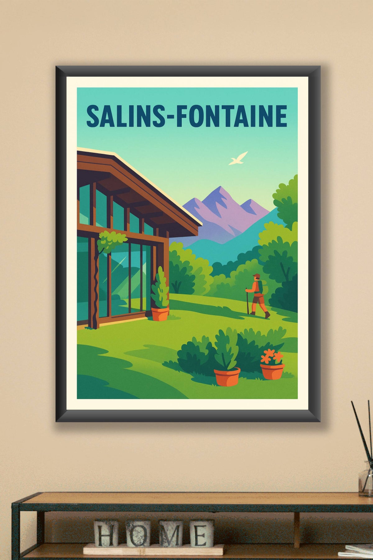 Affiche de Salins-Fontaine - Escapade nature au pied des montagnes