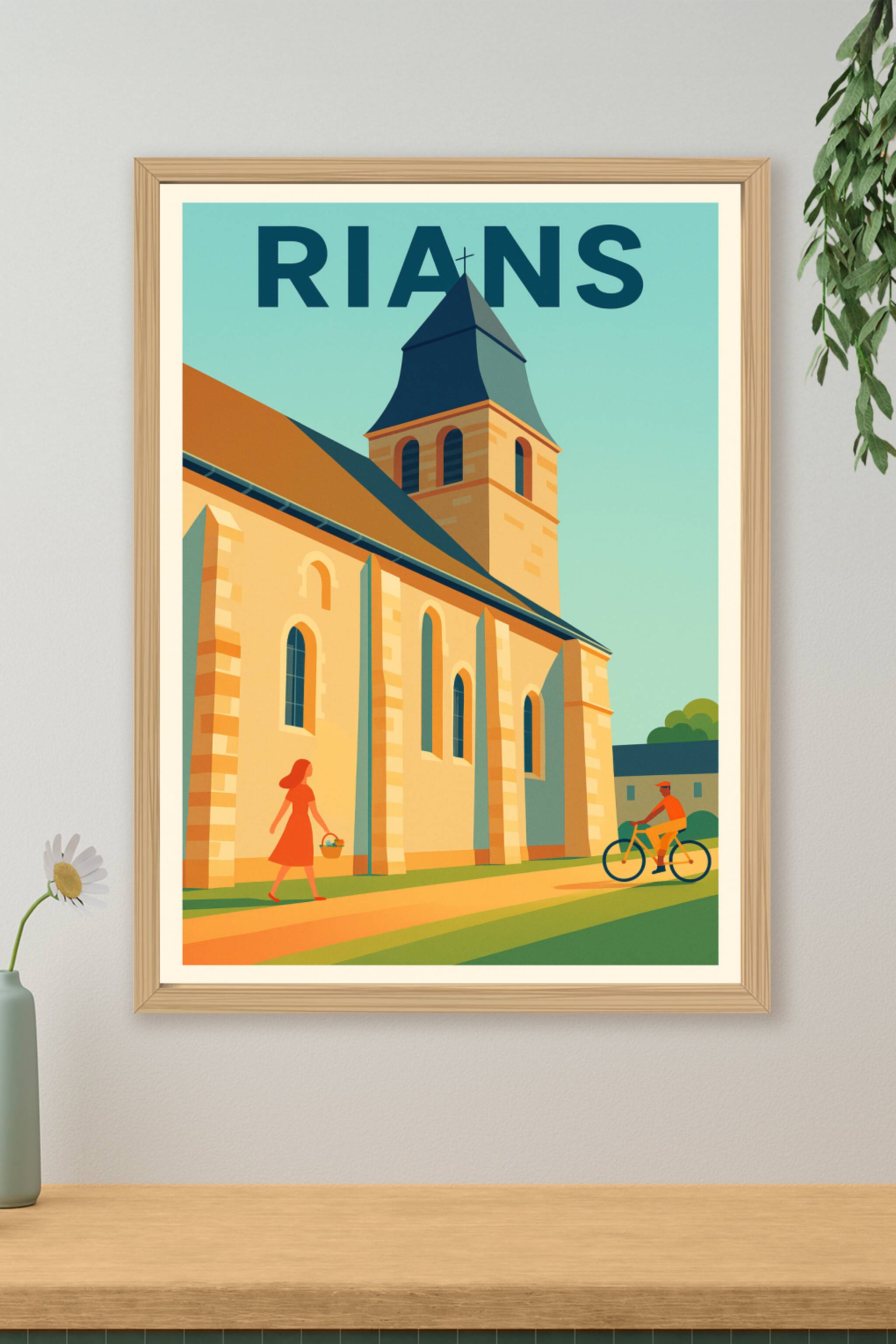 Affiche de Rians - Charme et Sérénité Provençale