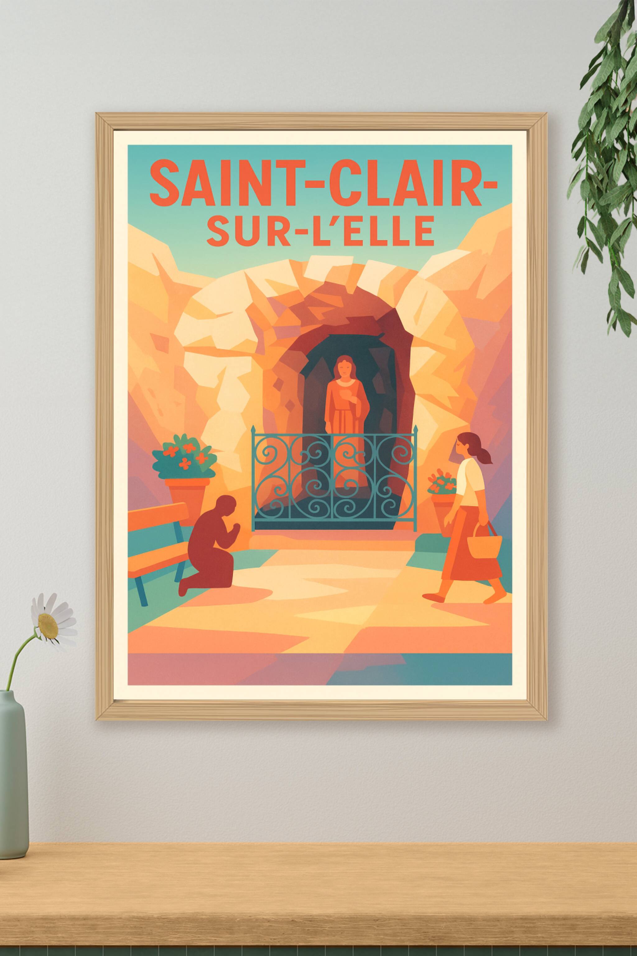 Affiche de Saint-Clair-sur-l'Elle - Un lieu de recueillement et sérénité