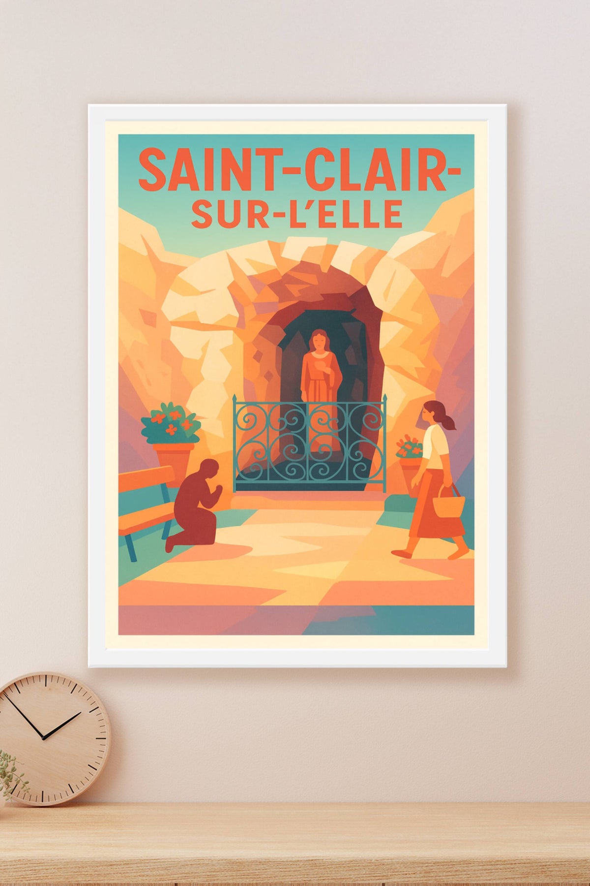 Affiche de Saint-Clair-sur-l'Elle - Un lieu de recueillement et sérénité