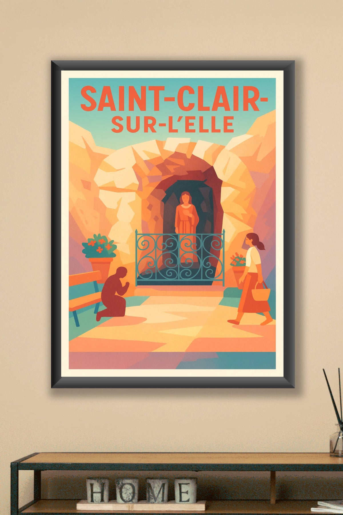 Affiche de Saint-Clair-sur-l'Elle - Un lieu de recueillement et sérénité