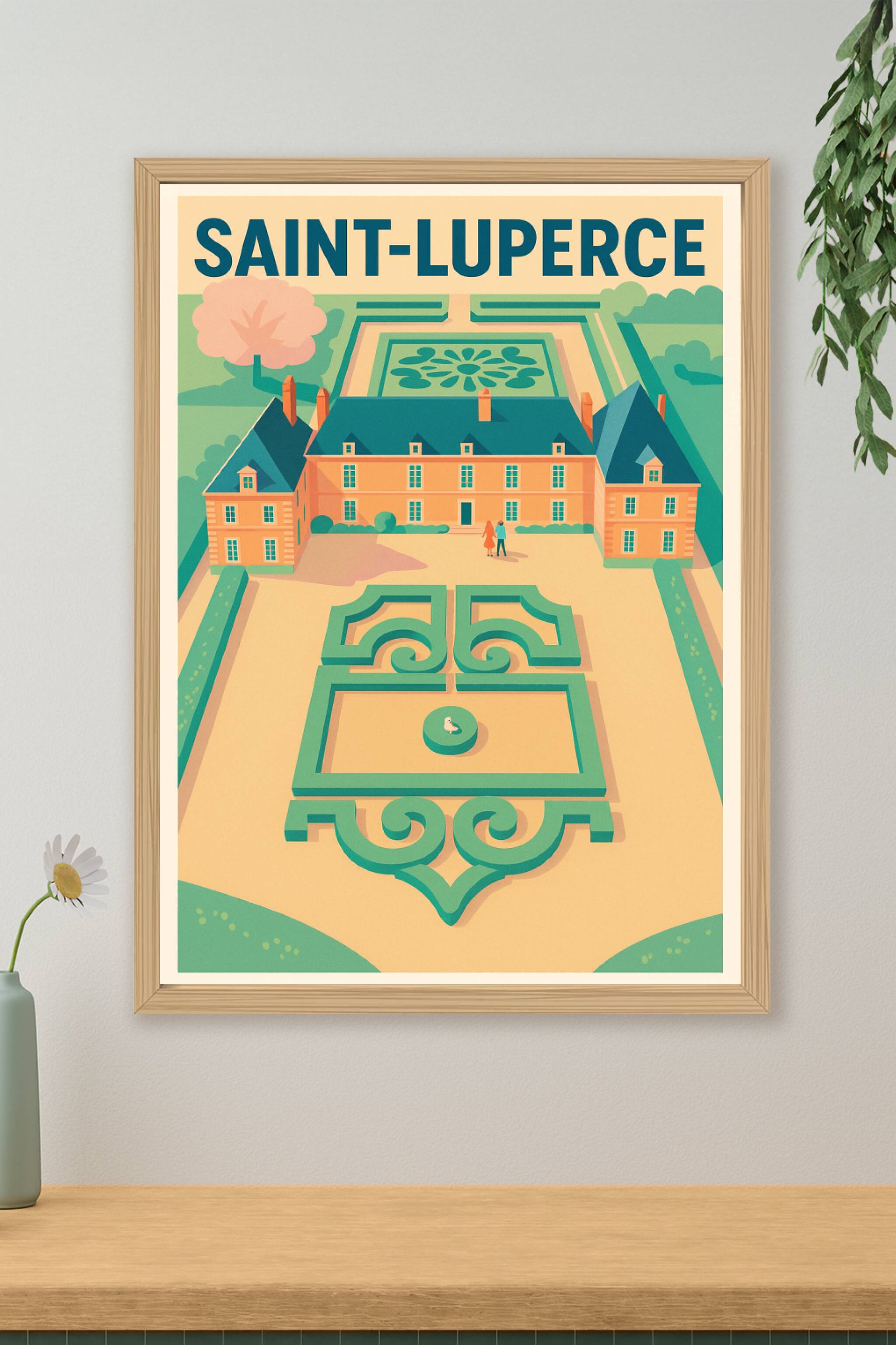 Affiche de Saint-Luperce - Élégance et charme historique