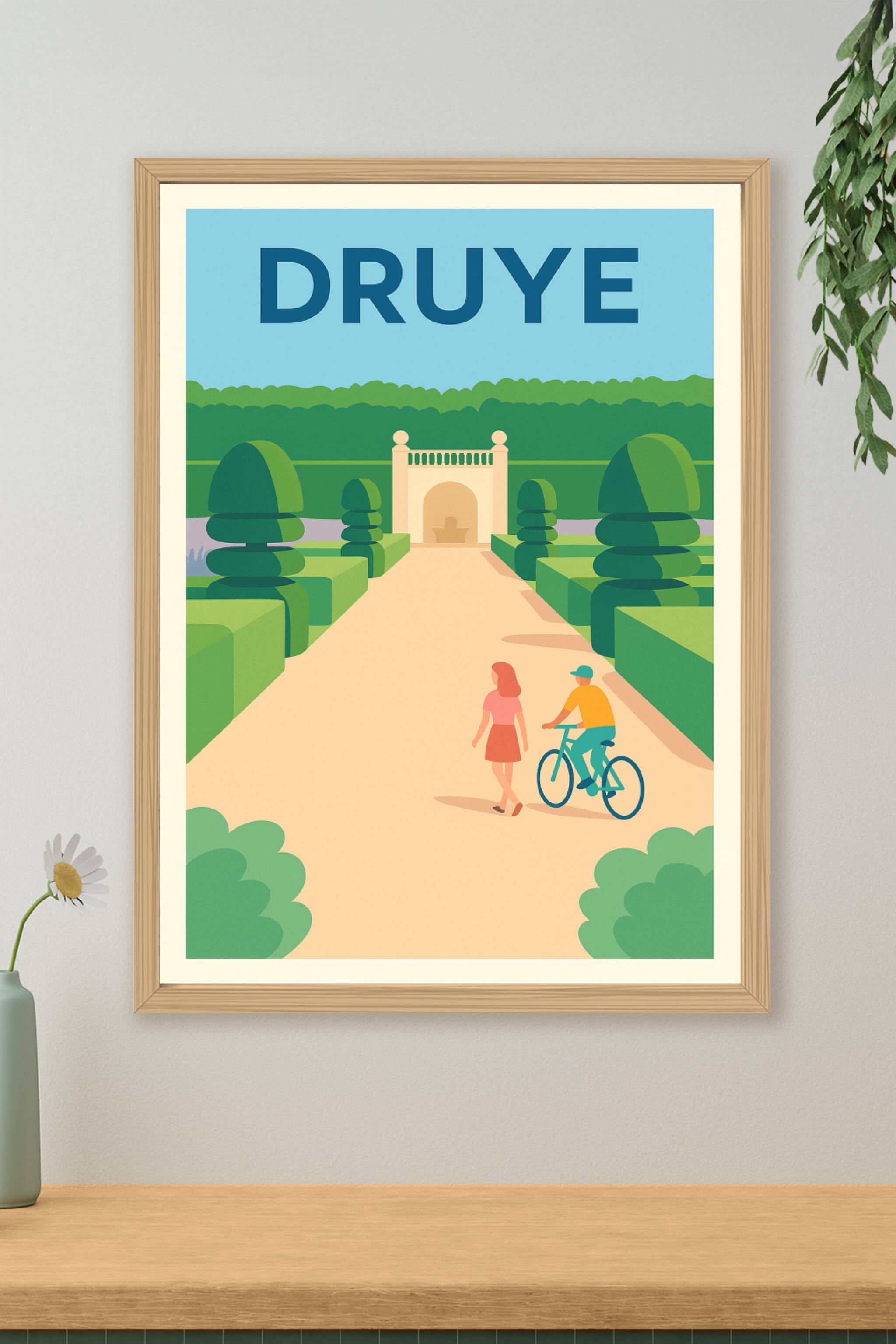 Affiche de Druye - Évasion et sérénité au cœur des jardins