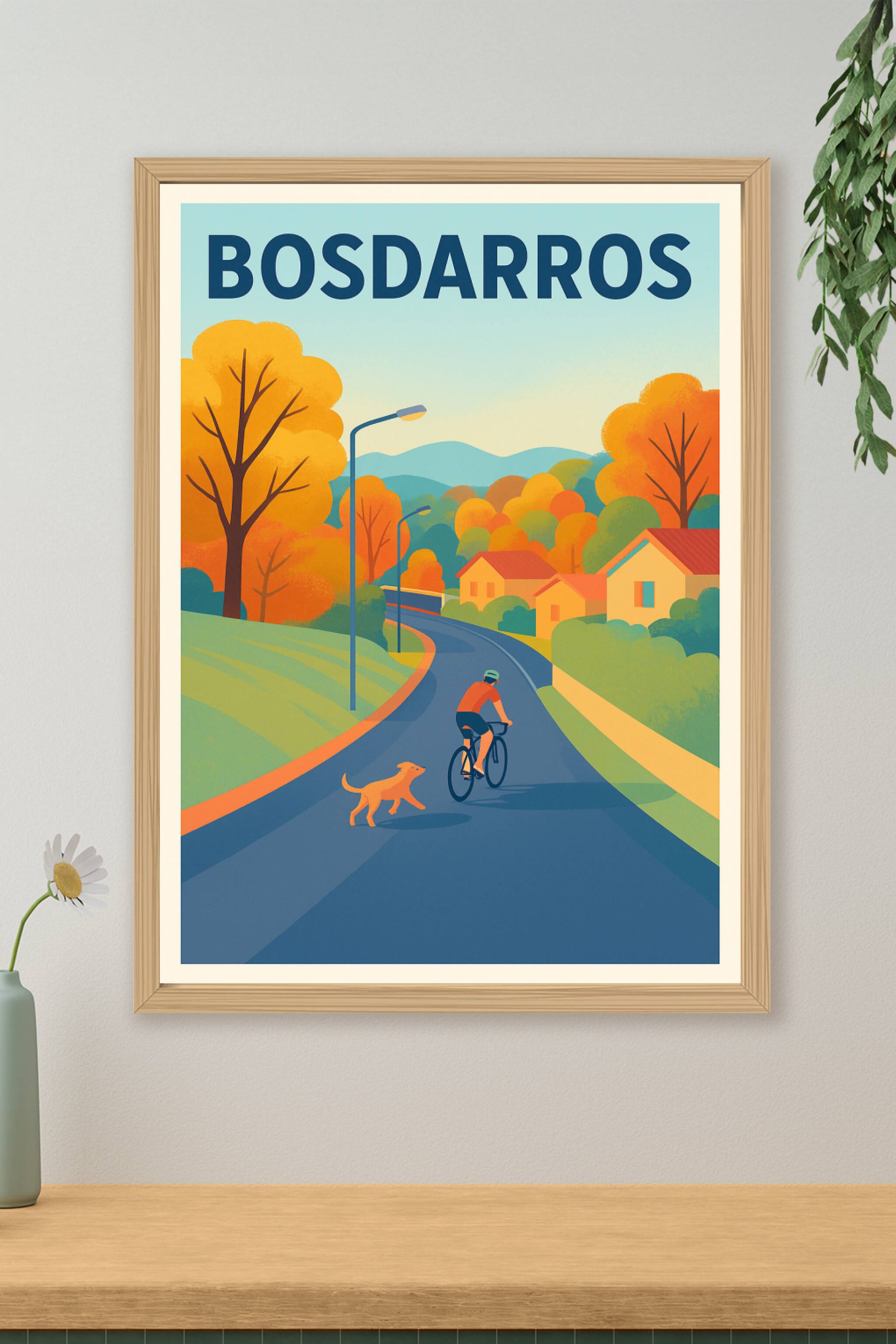 Affiche de Bosdarros - Douceur et sérénité en automne