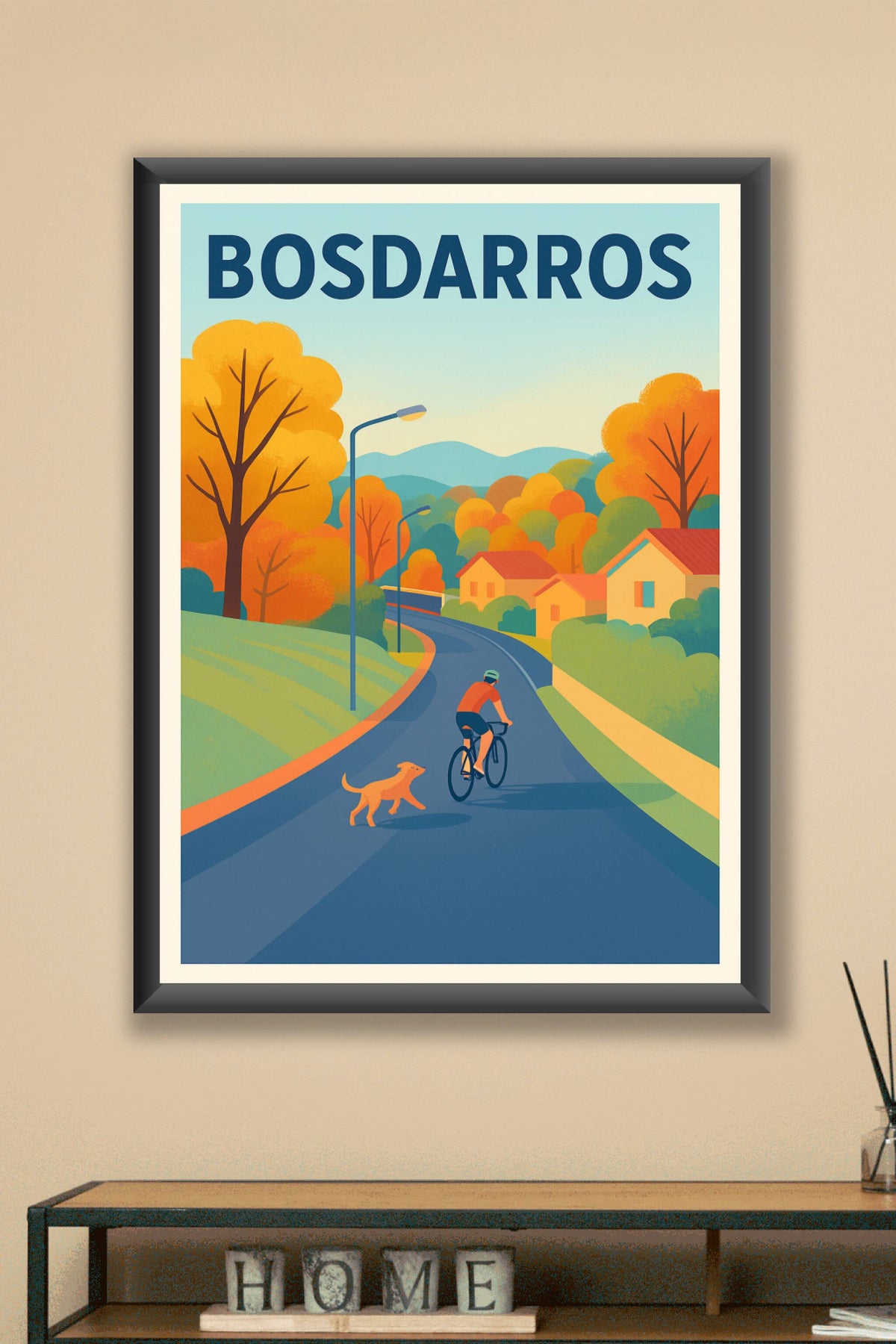 Affiche de Bosdarros - Douceur et sérénité en automne