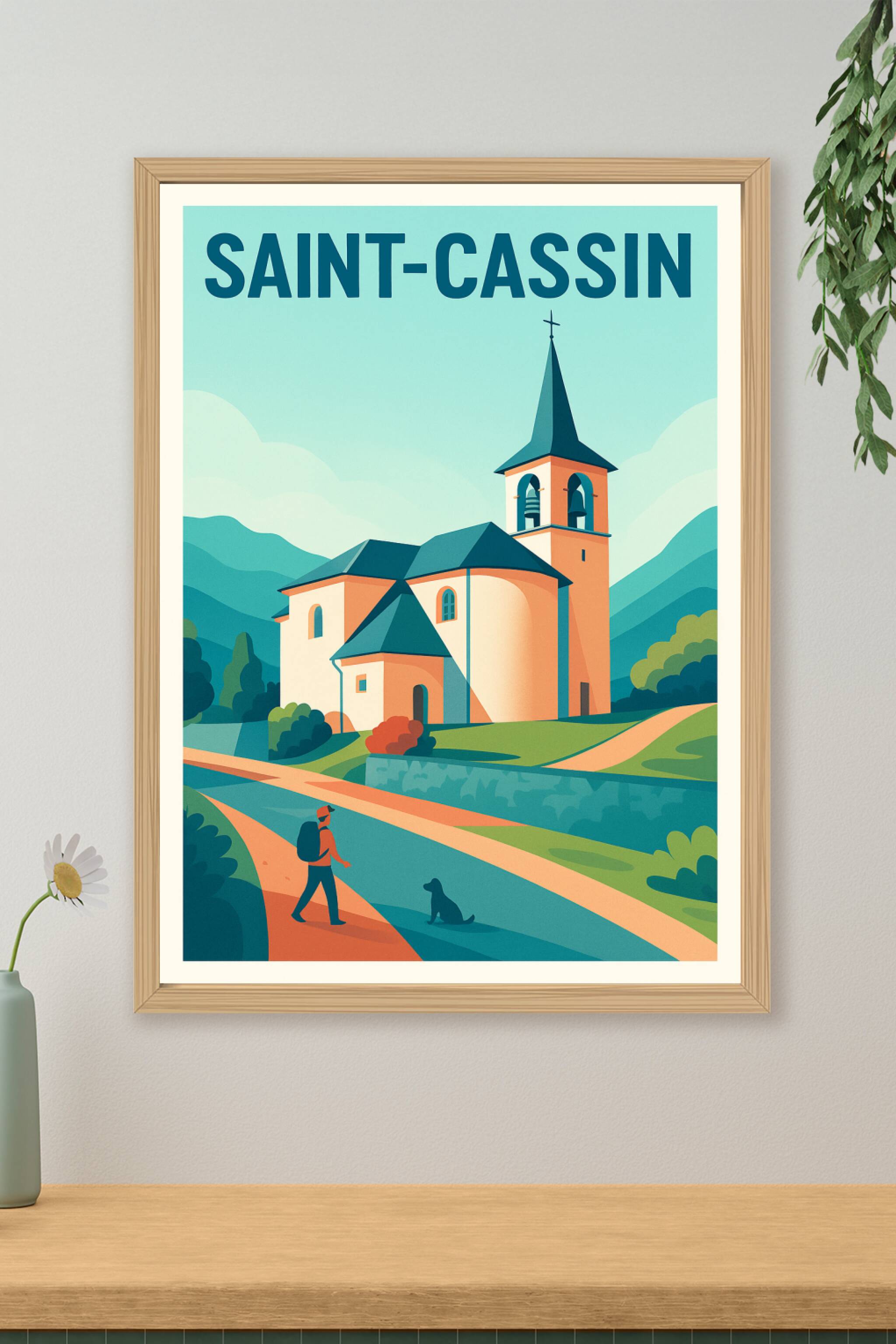 Affiche de Saint-Cassin - Charme bucolique de la campagne savoyarde