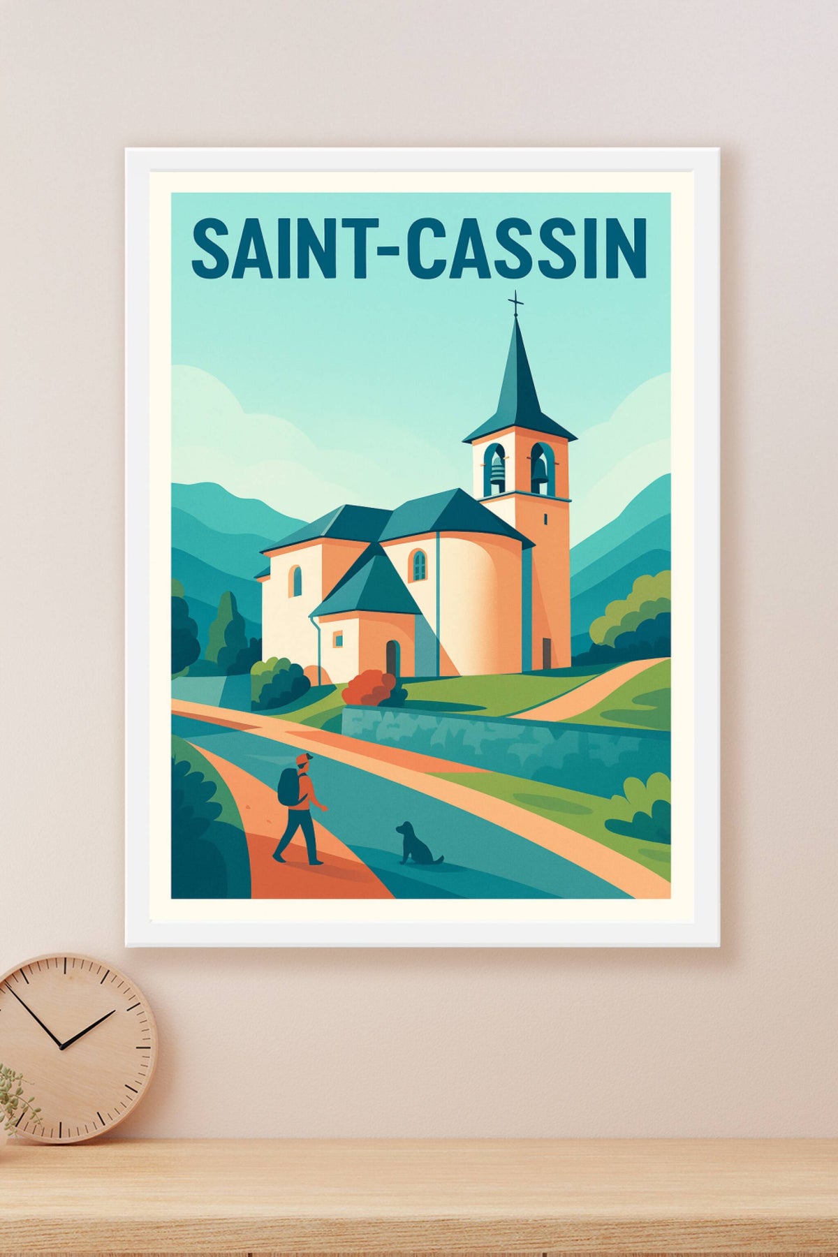 Affiche de Saint-Cassin - Charme bucolique de la campagne savoyarde