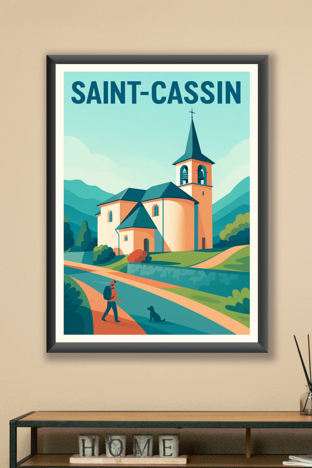 Affiche de Saint-Cassin - Charme bucolique de la campagne savoyarde