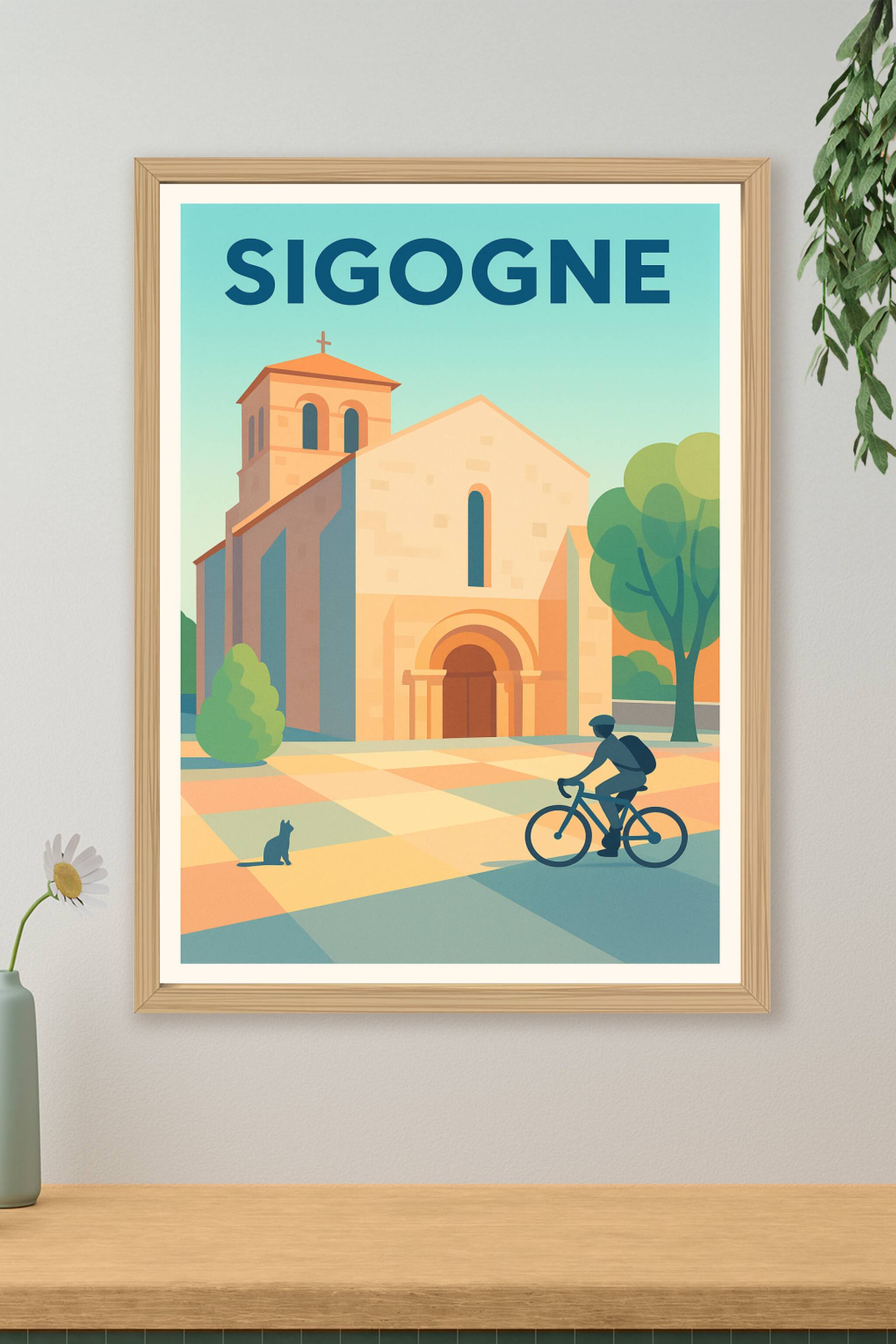 Affiche de Sigogne - Charme paisible au cœur du village