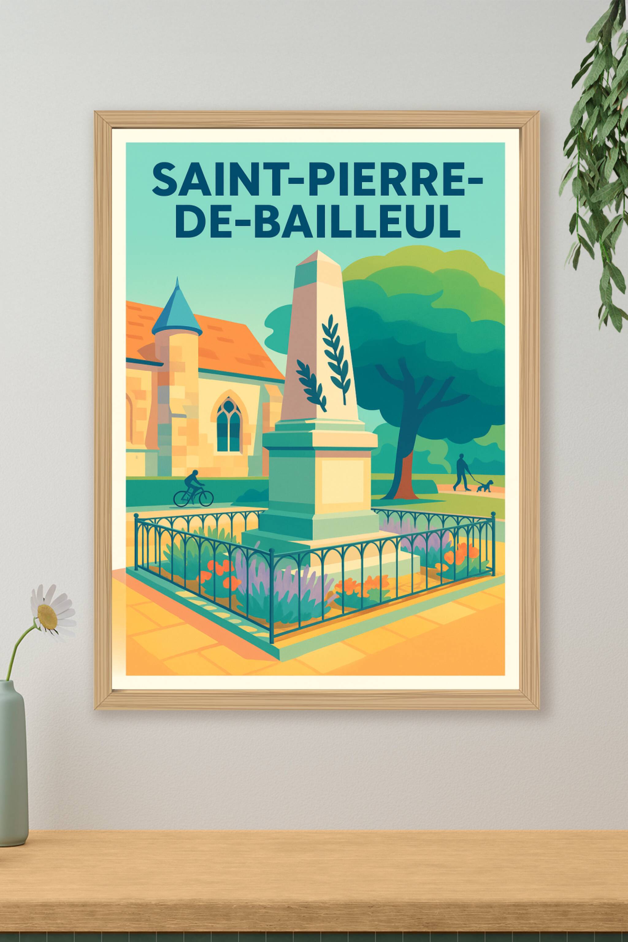 Affiche de Saint-Pierre-de-Bailleul - Élégance et sérénité au cœur du village