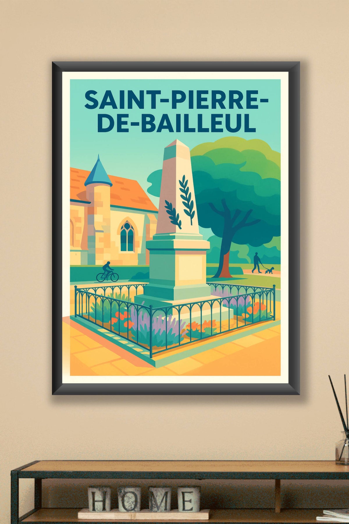 Affiche de Saint-Pierre-de-Bailleul - Élégance et sérénité au cœur du village