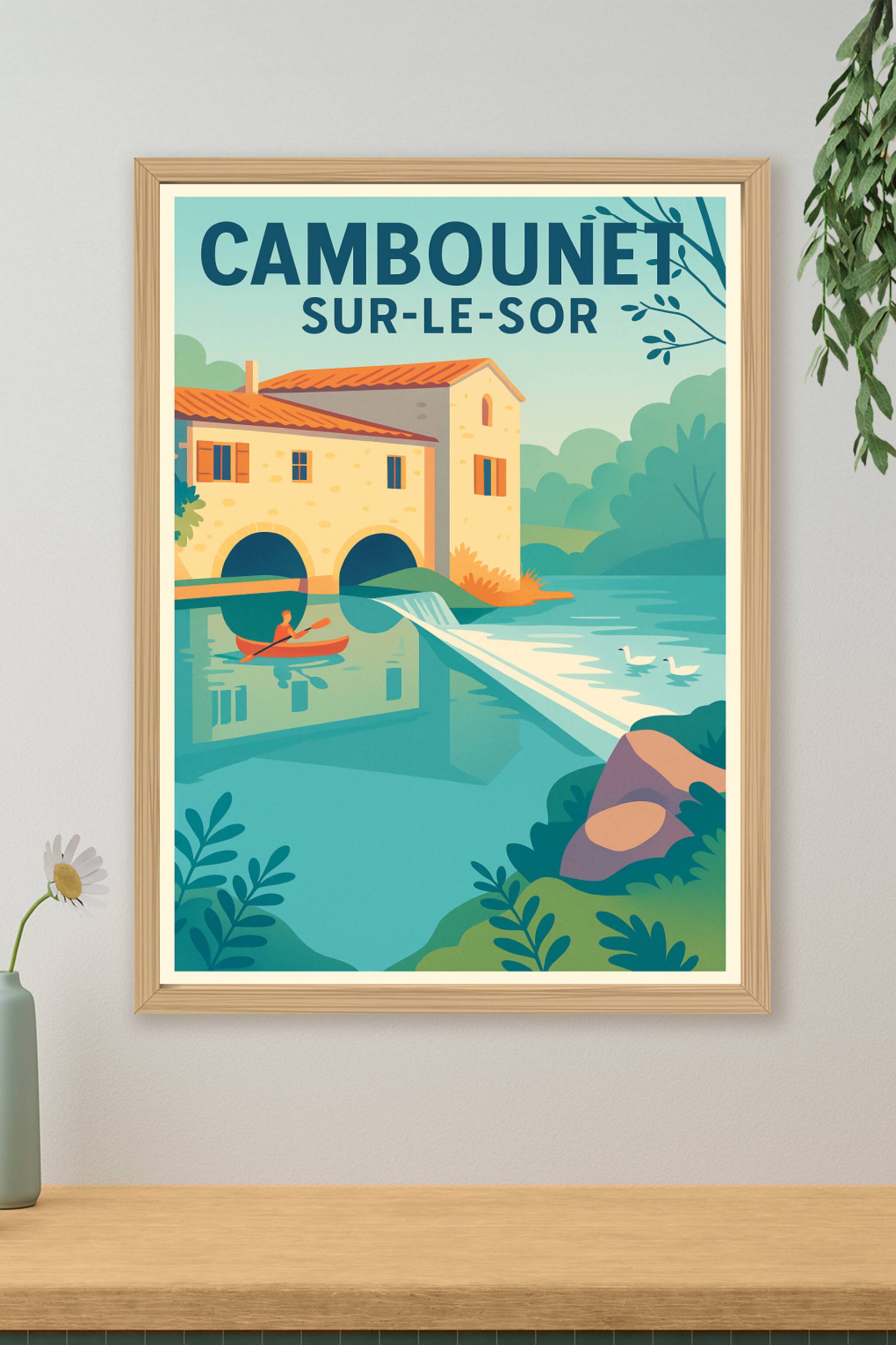 Affiche de Cambounet-sur-le-Sor - Sérénité au fil de l'eau
