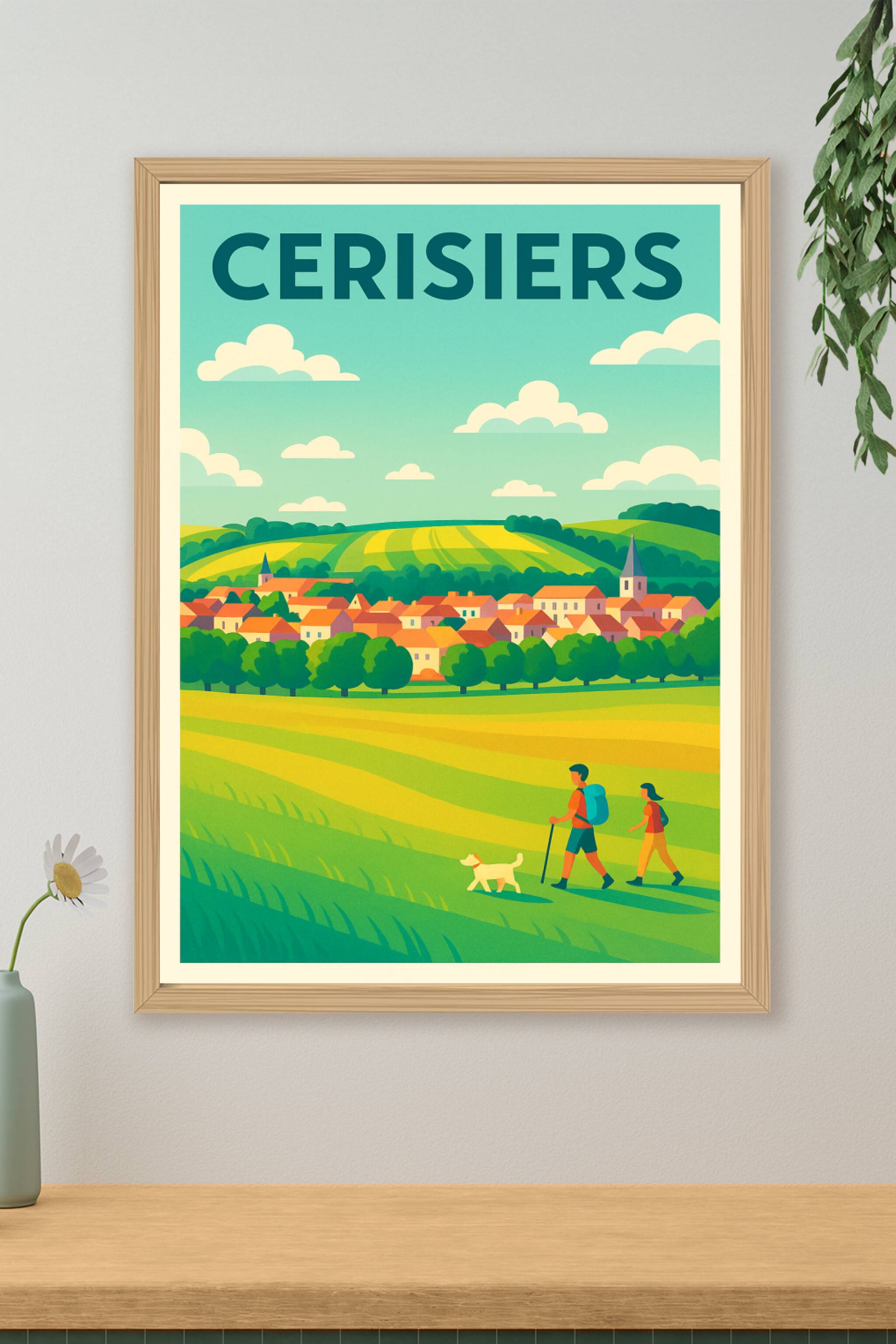Affiche de Cerisiers - Évasion bucolique au cœur de la campagne