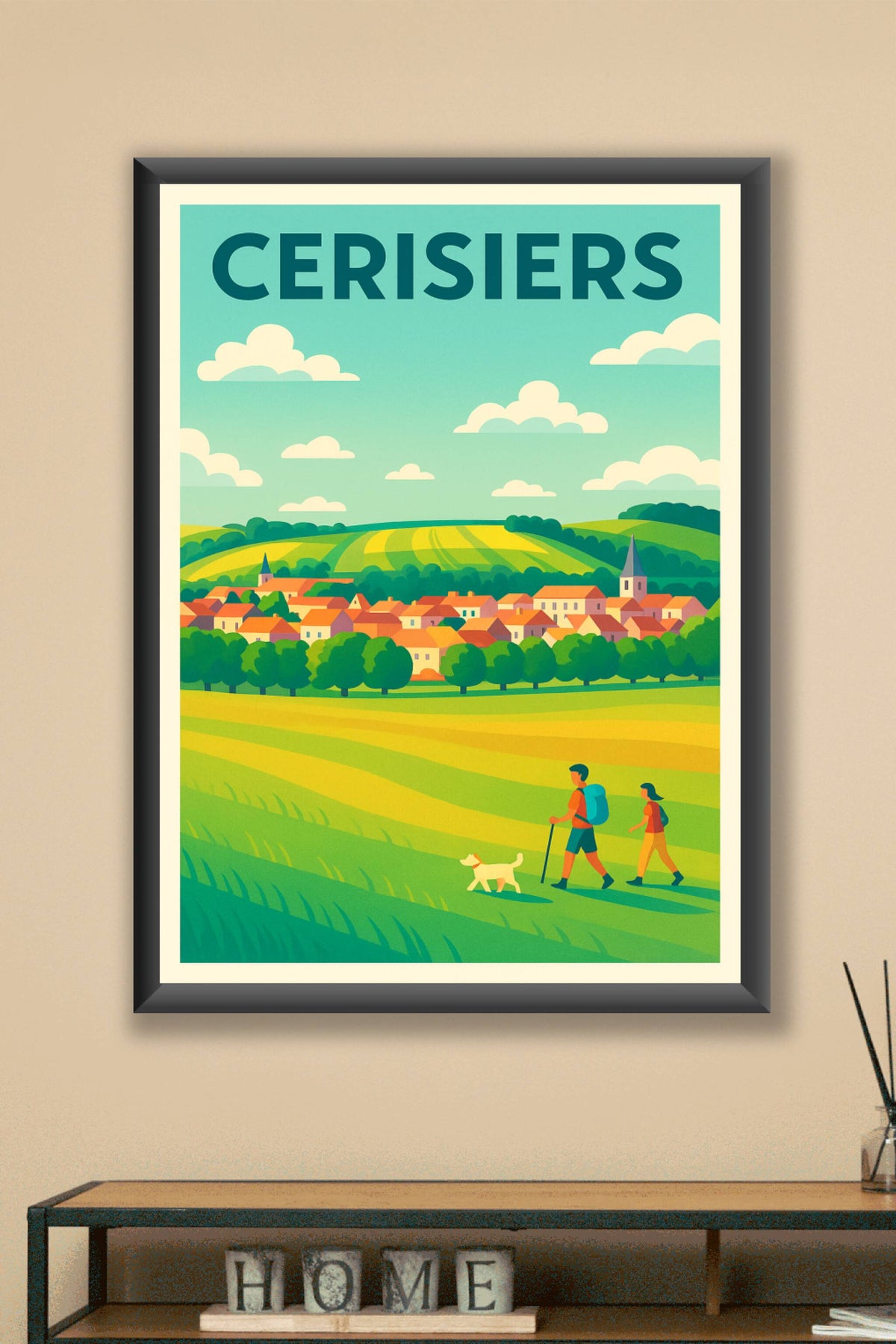Affiche de Cerisiers - Évasion bucolique au cœur de la campagne