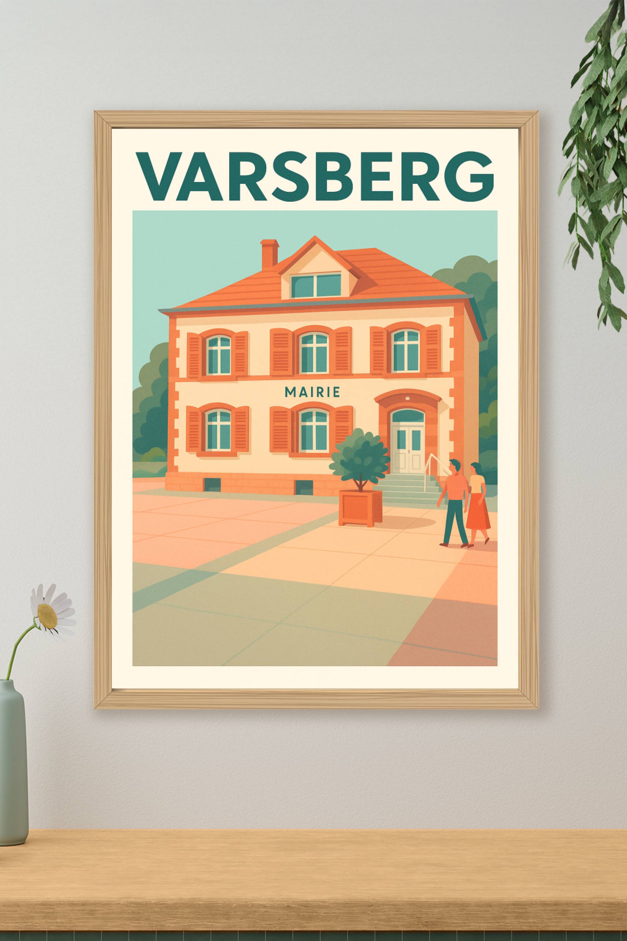 Affiche de Varsberg - charme authentique de la mairie locale