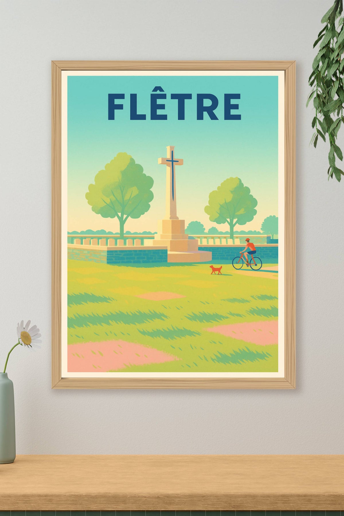 Affiche de Flêtre - Sérénité et nature au cœur du paysage