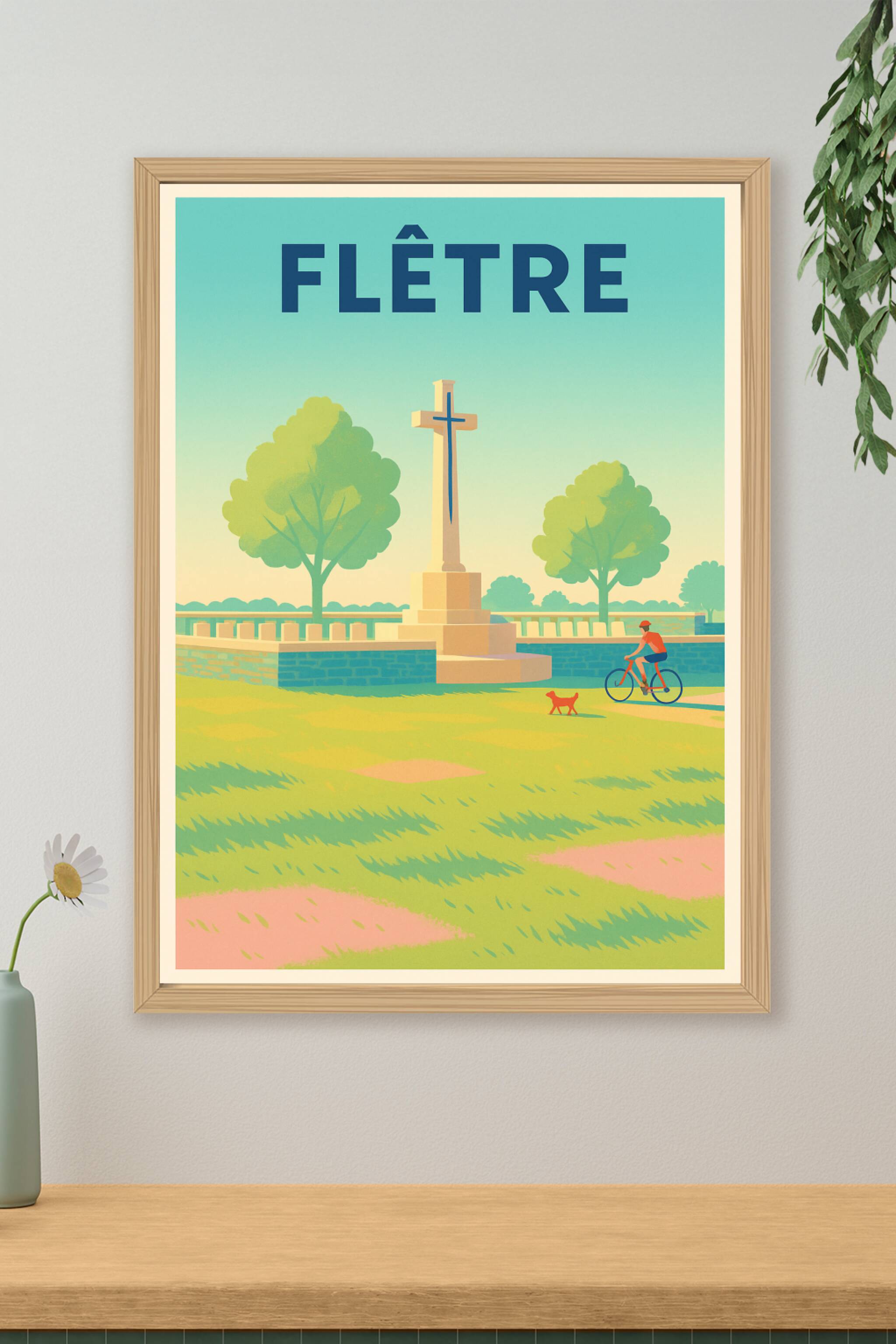 Affiche de Flêtre - Sérénité et nature au cœur du paysage