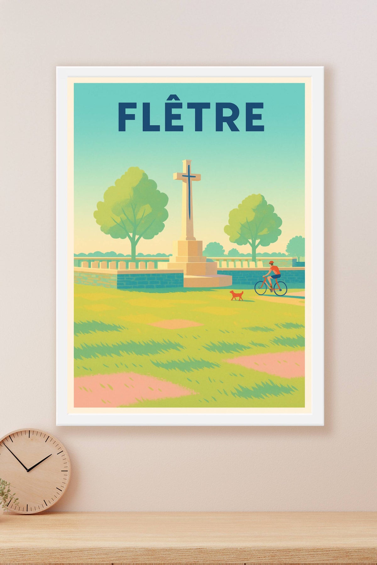 Affiche de Flêtre - Sérénité et nature au cœur du paysage