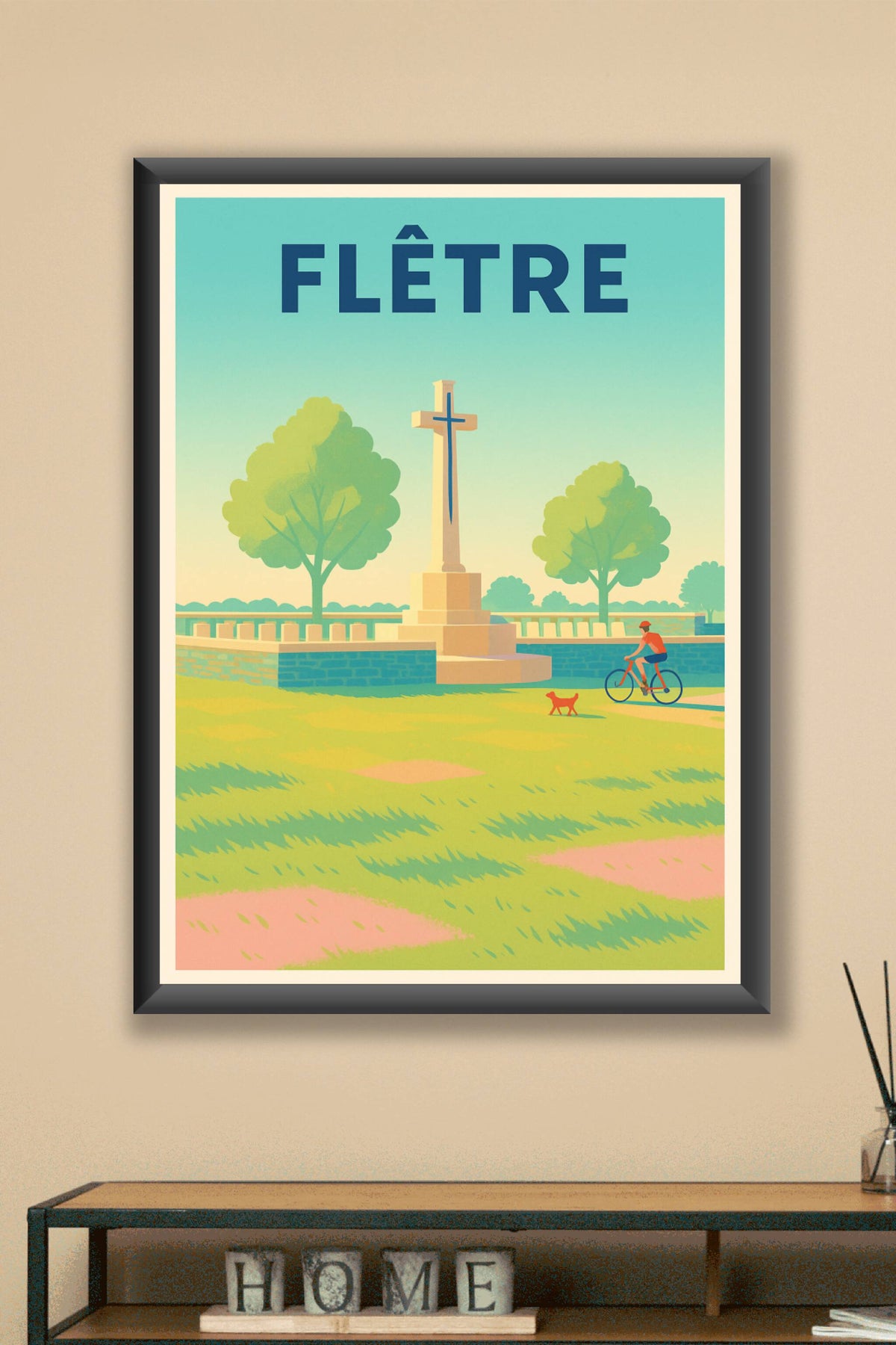 Affiche de Flêtre - Sérénité et nature au cœur du paysage