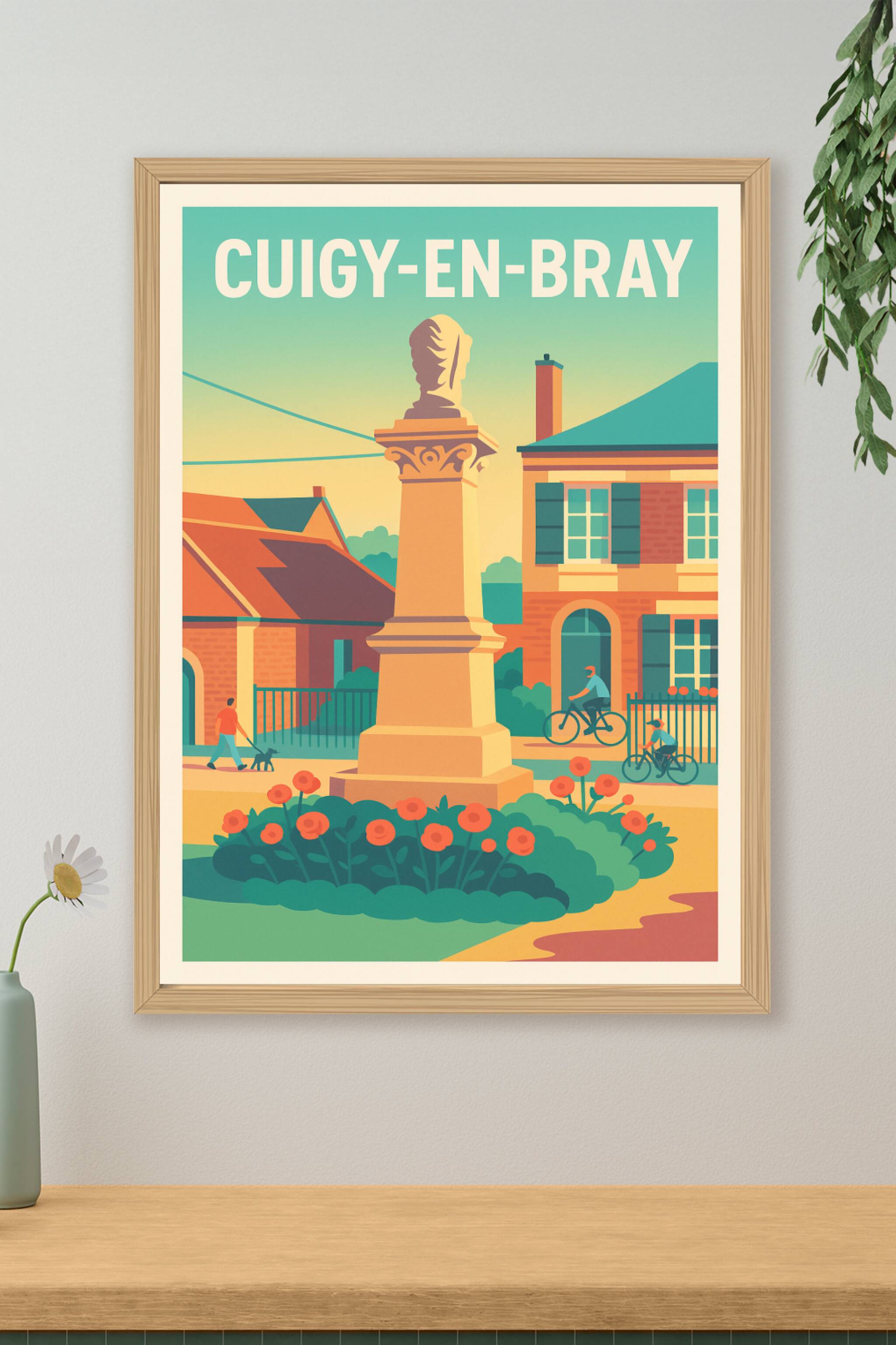 Affiche de Cuigy-en-Bray - Le charme paisible d'un village normand