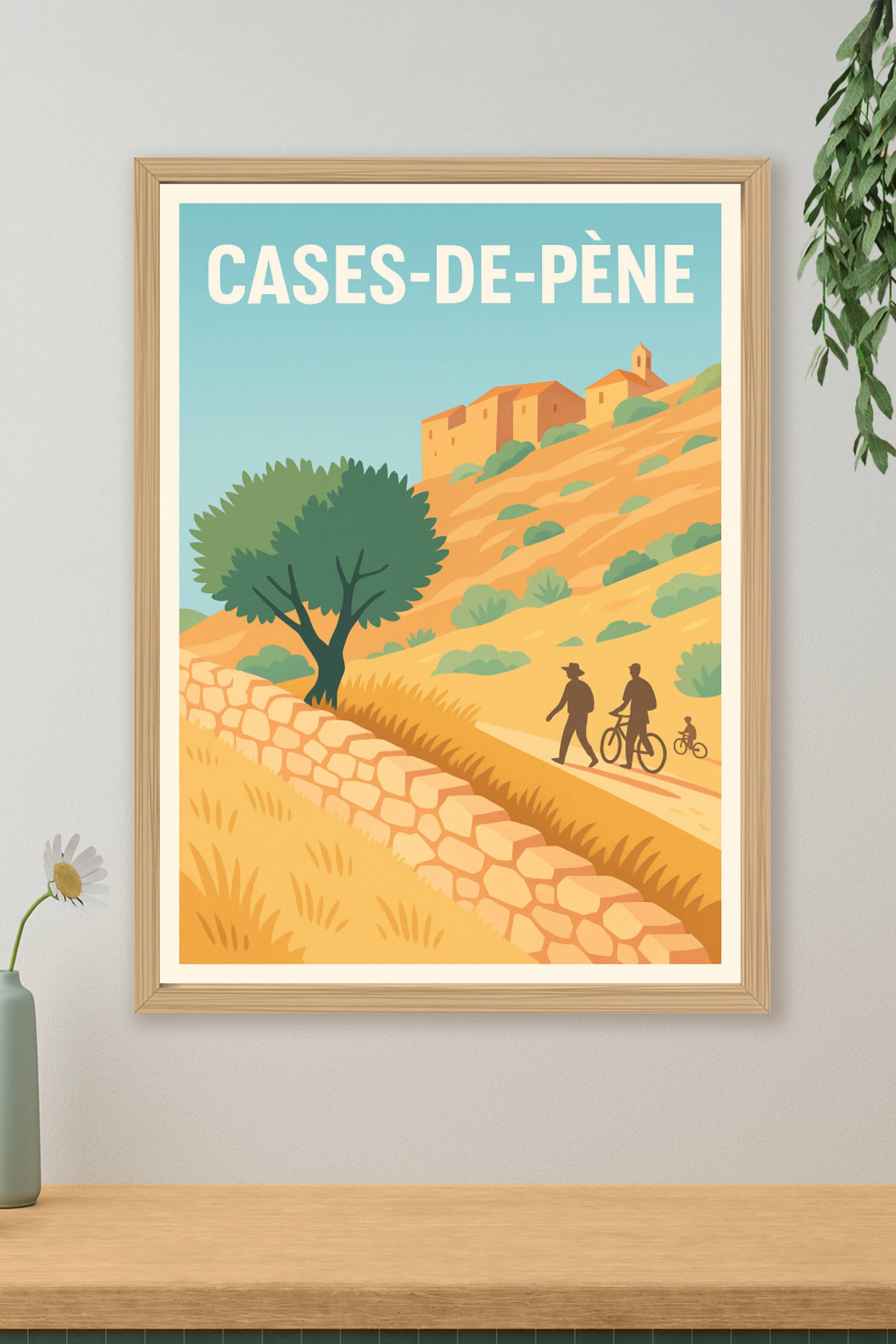 Affiche de Cases-de-Pène - Balade ensoleillée sur les chemins pittoresques