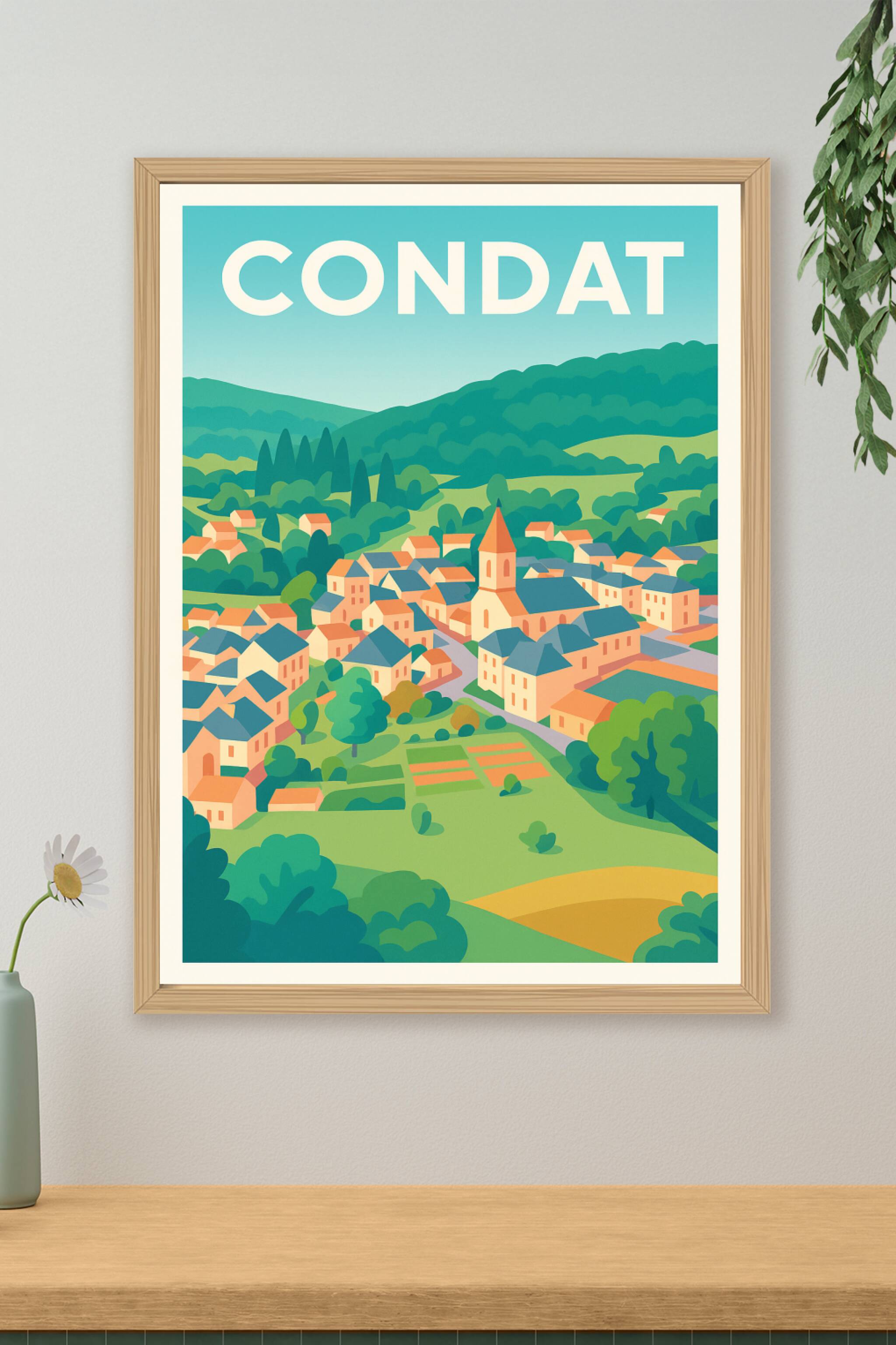 Affiche de Condat - Évasion bucolique au cœur de la nature