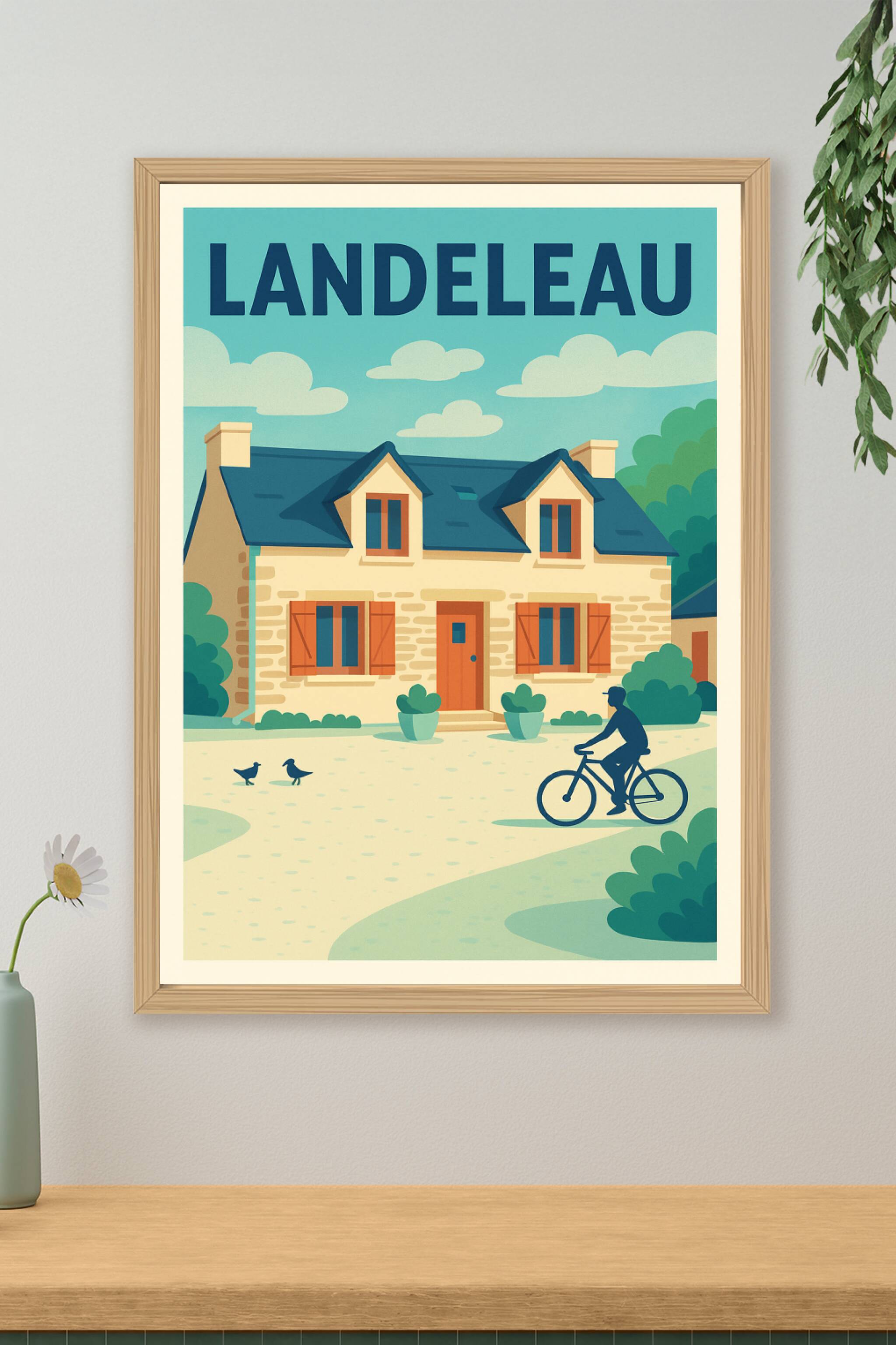 Affiche de Landeleau - Charme et sérénité bretonne