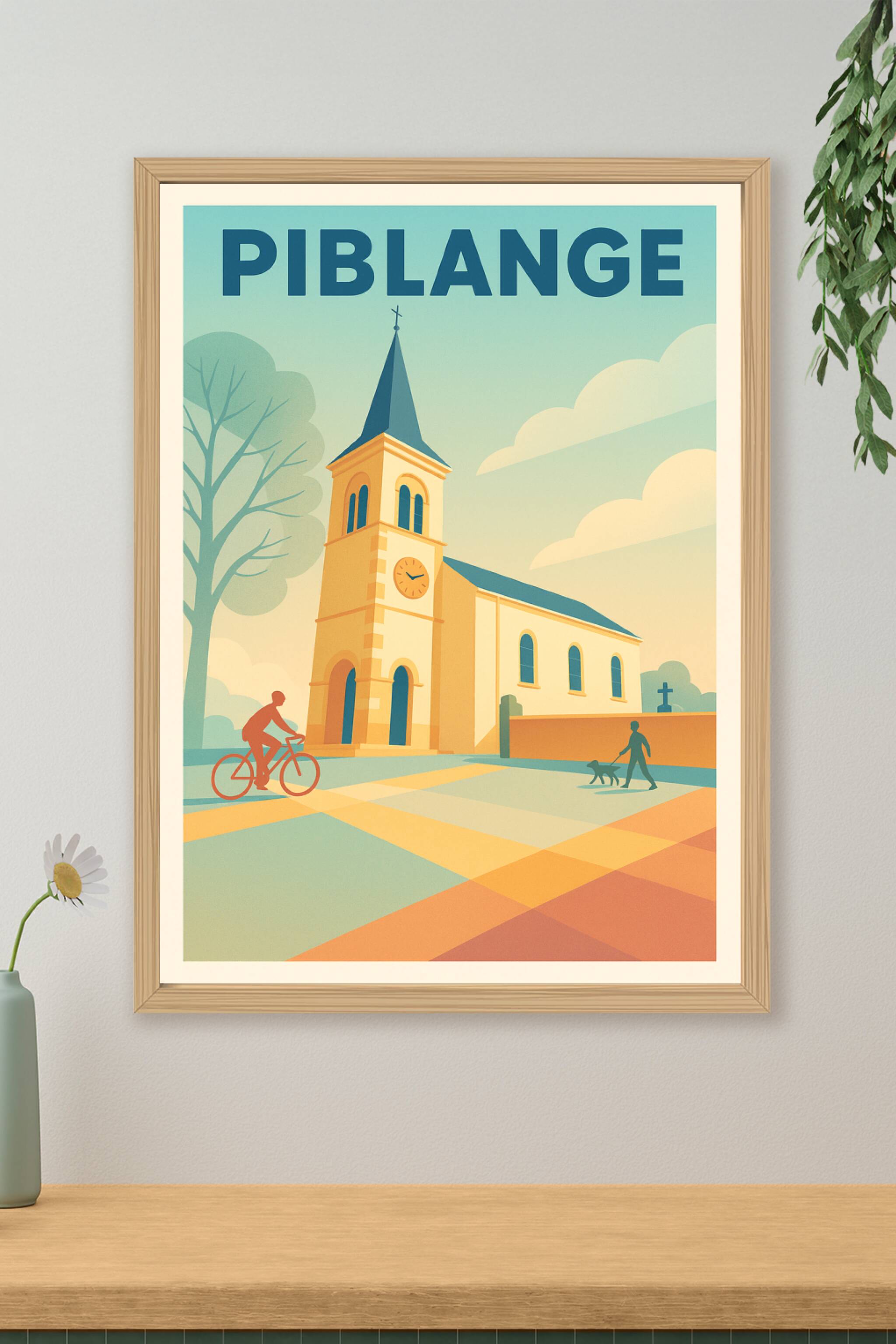 Affiche de Piblange - Sérénité et patrimoine au cœur du village