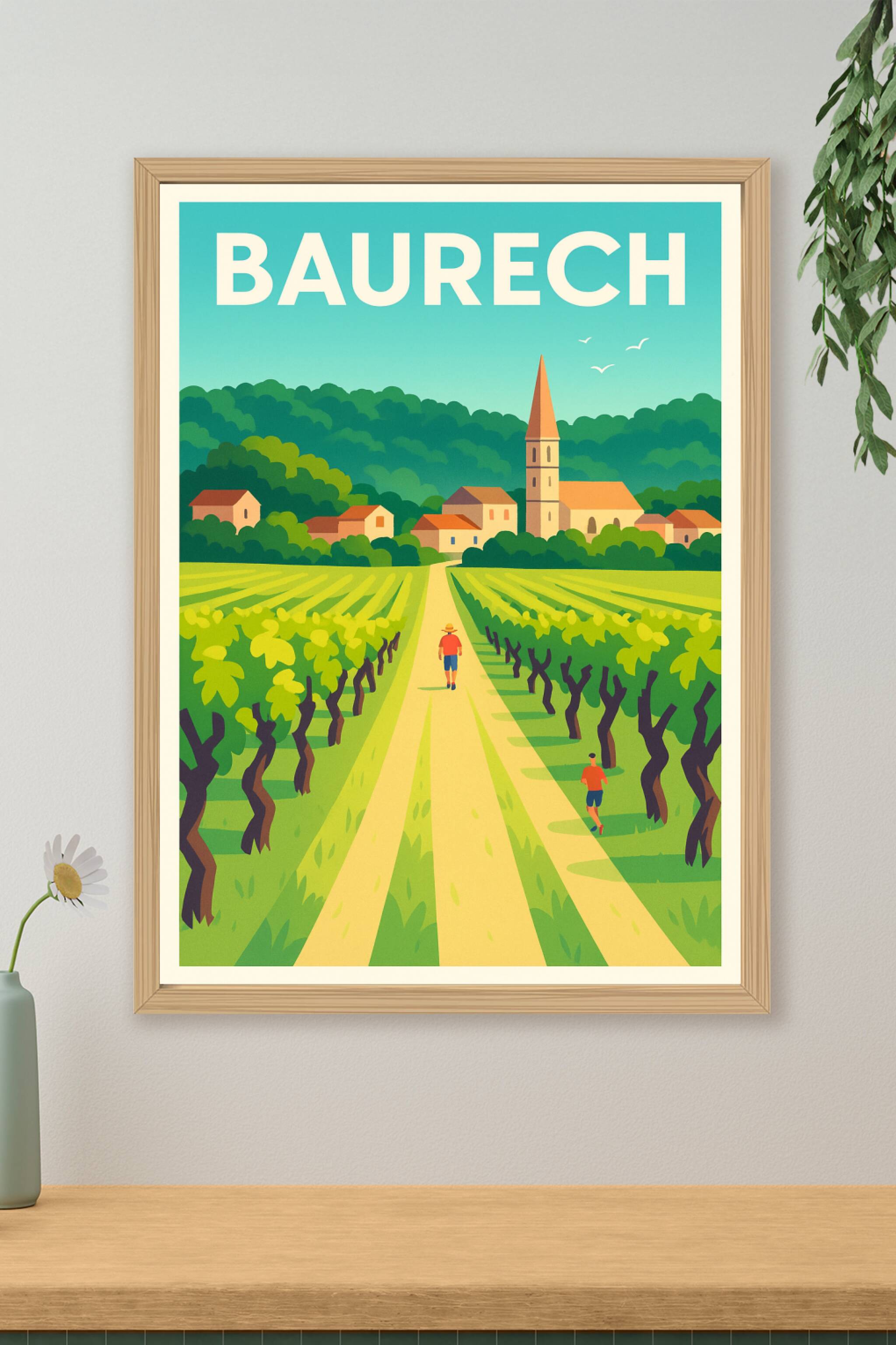 Affiche de Baurech - Promenade au cœur des vignobles