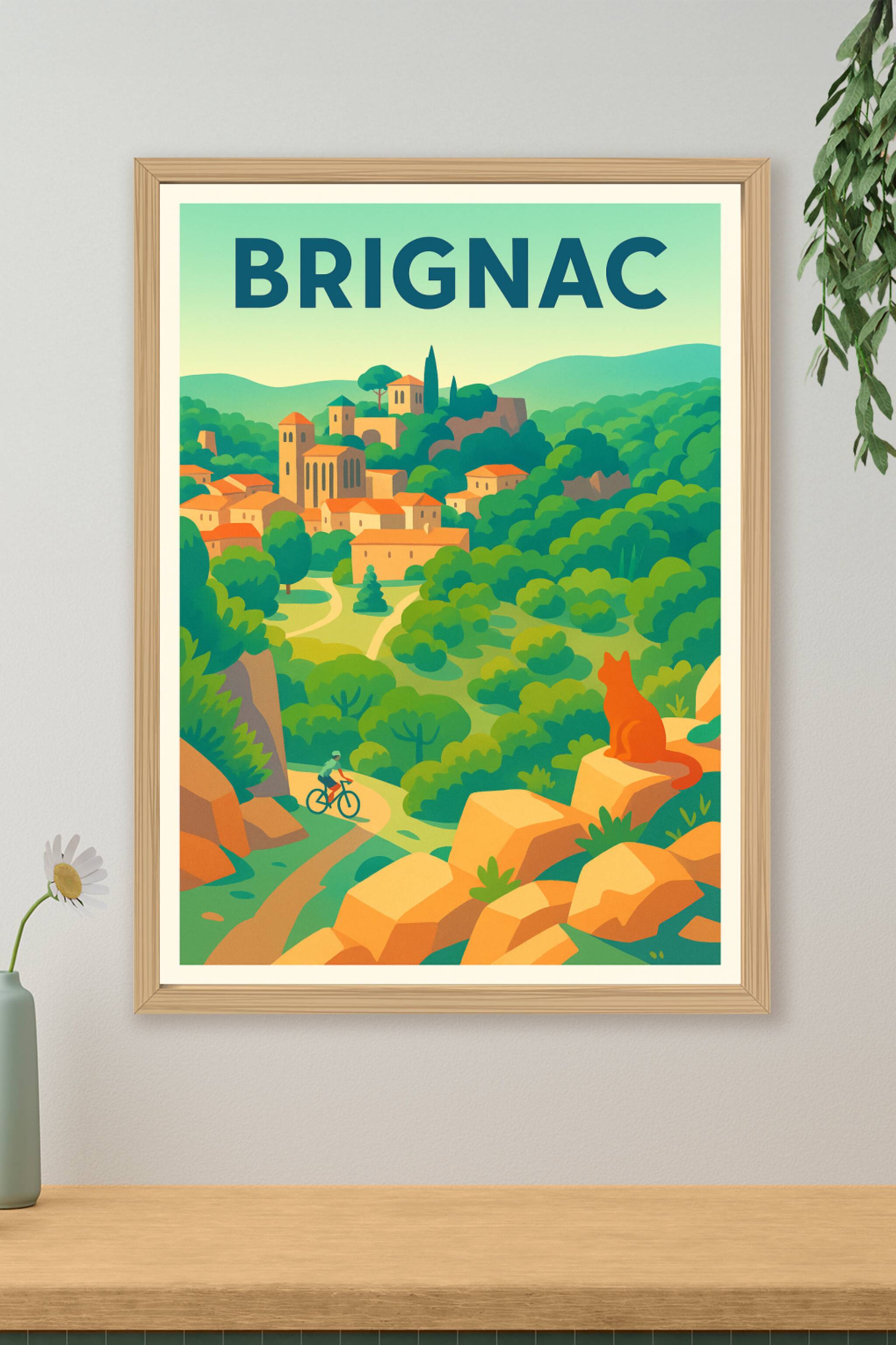 Affiche de Brignac - Évasion et nature en pleine douceur