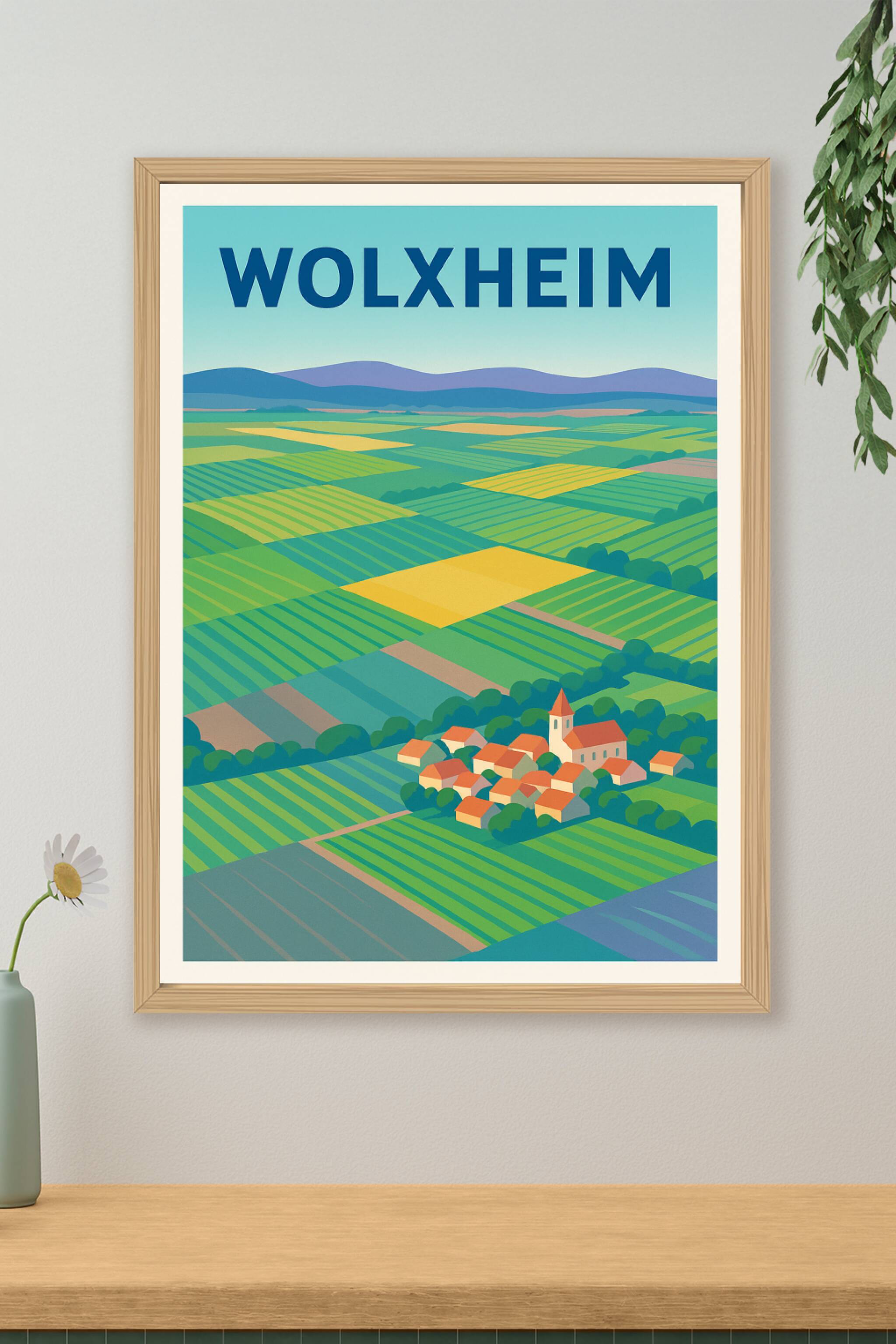 Affiche de Wolxheim - Le charme paisible des vignobles alsaciens