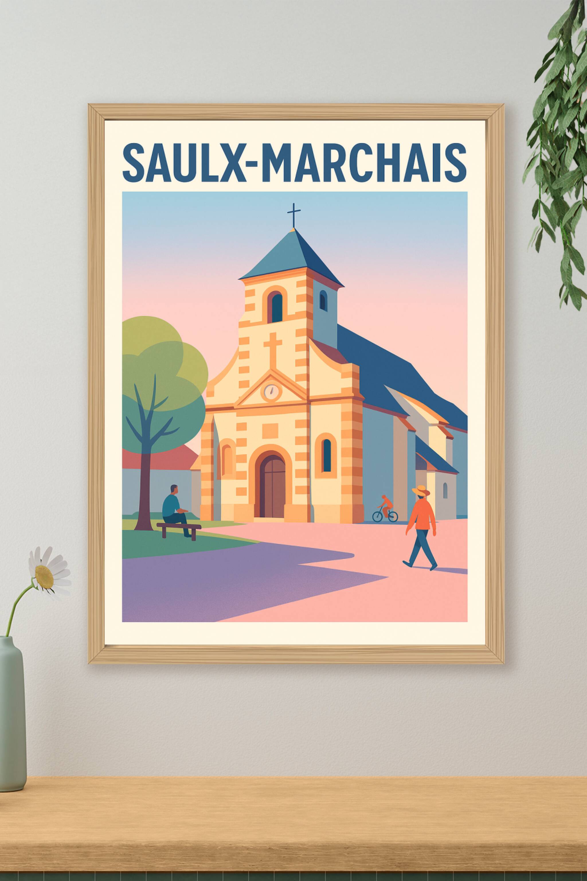 Affiche de Saulx-Marchais - Charme et Sérénité au cœur du village