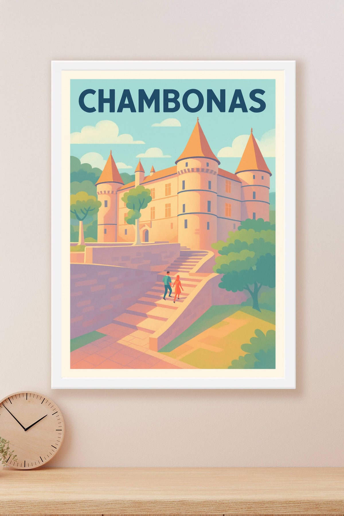 Affiche de Chambonas - Élégance et charme médiéval