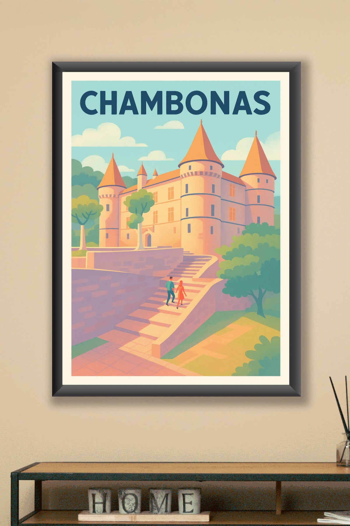 Affiche de Chambonas - Élégance et charme médiéval