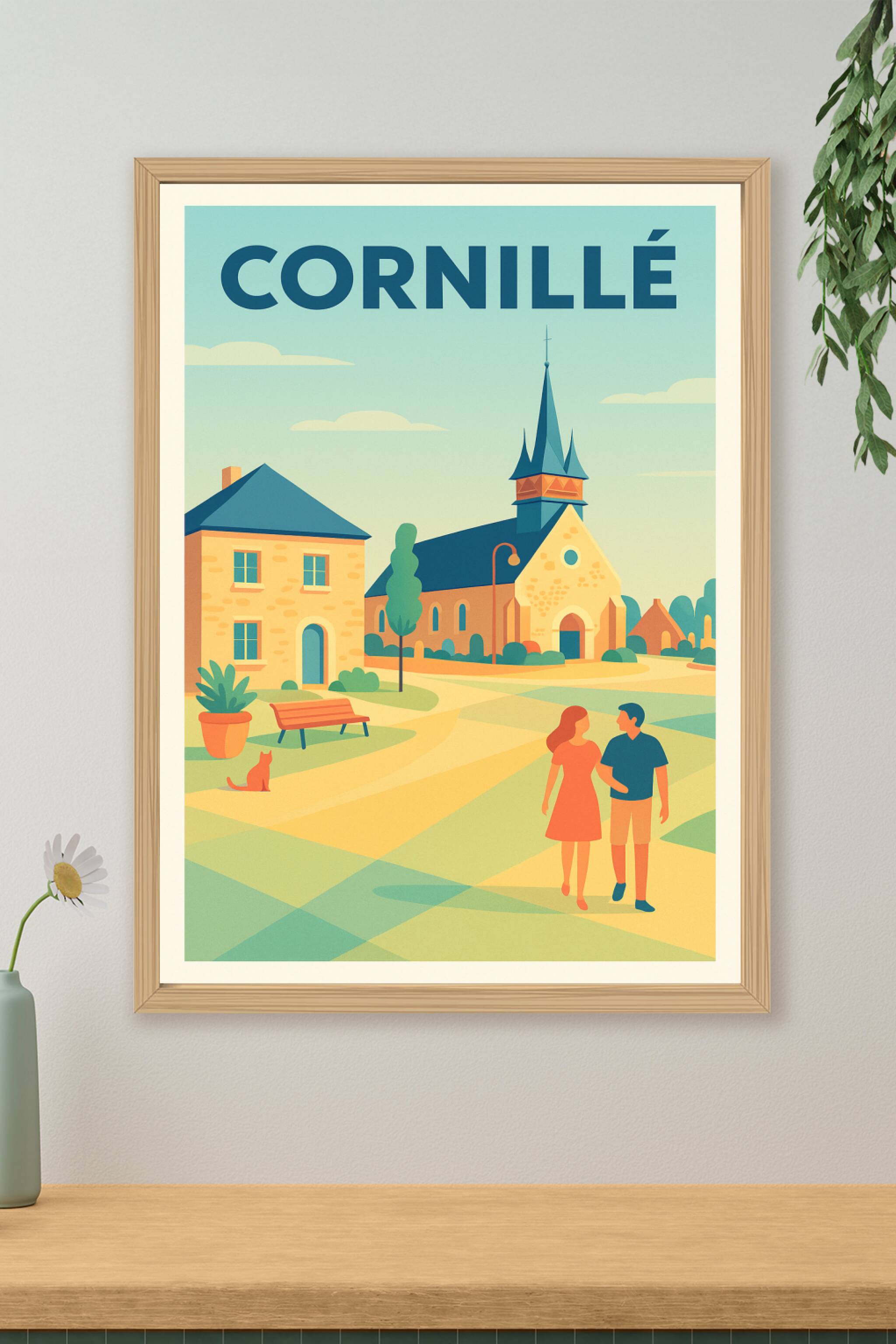 Affiche de Cornillé - Charme et sérénité au cœur du village