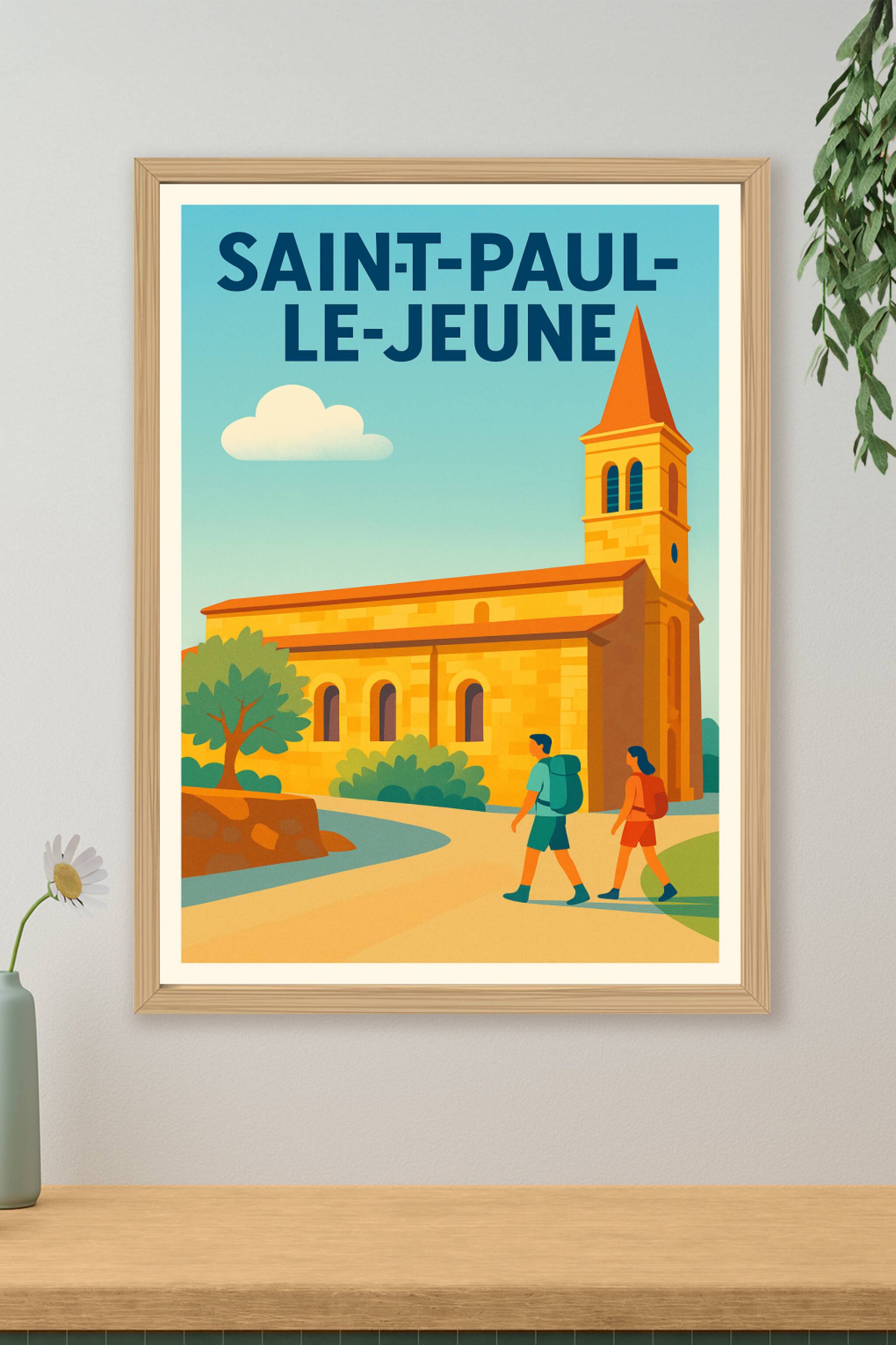 Affiche de Saint-Paul-le-Jeune - Un détour authentique en Ardèche