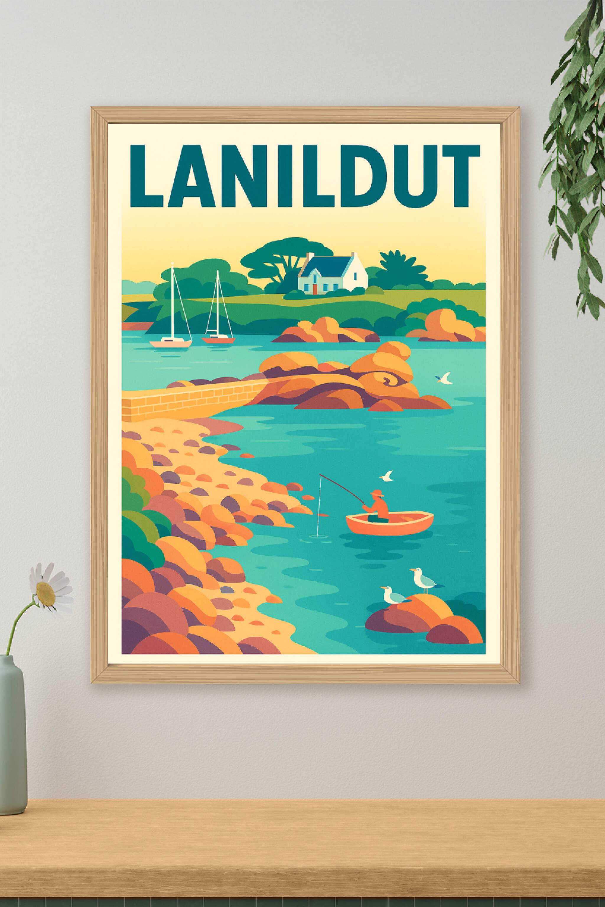 Affiche de Lanildut - Charme côtier et sérénité bretonne