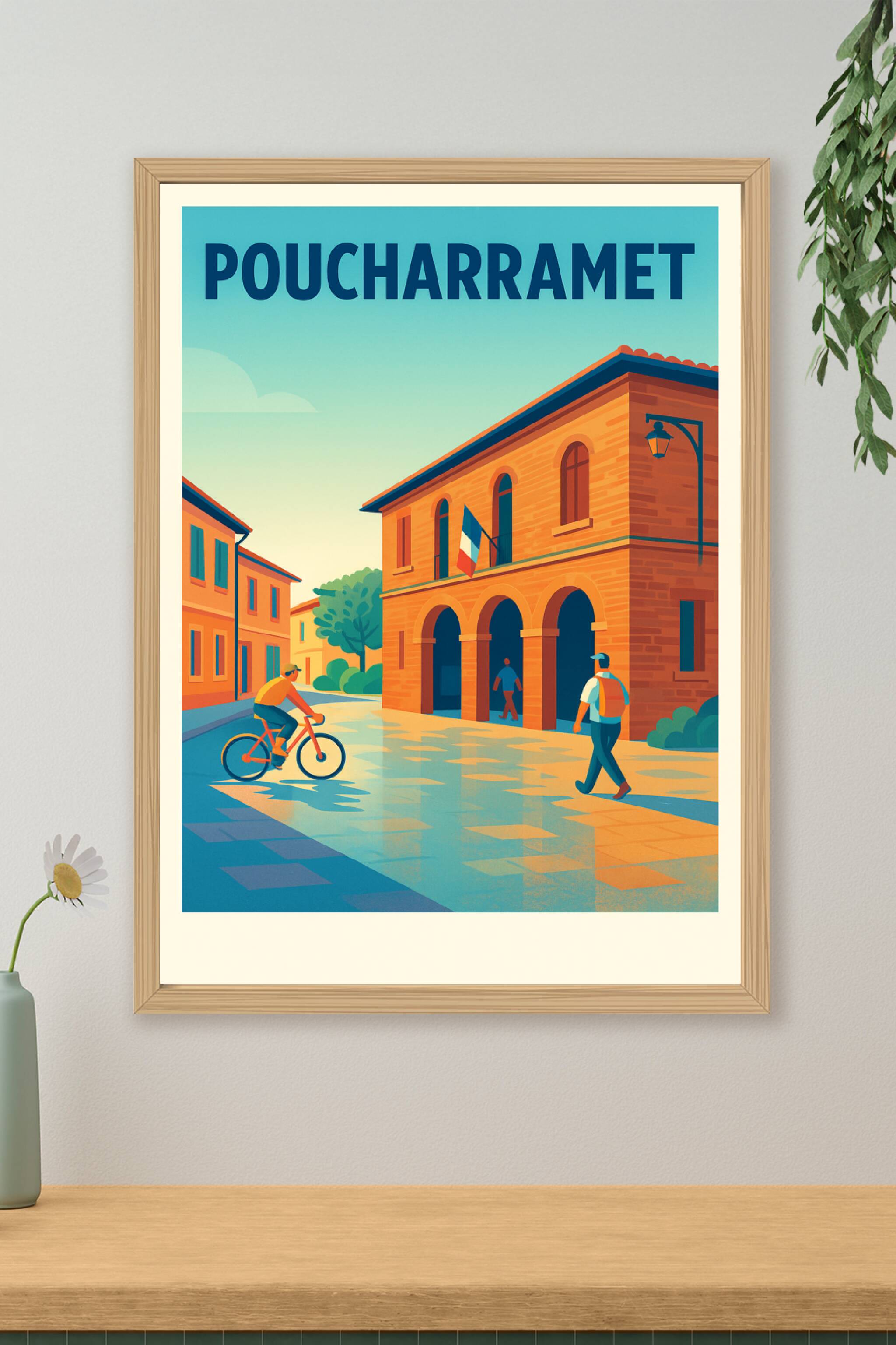 Affiche de Poucharramet - Charme et sérénité du village occitan