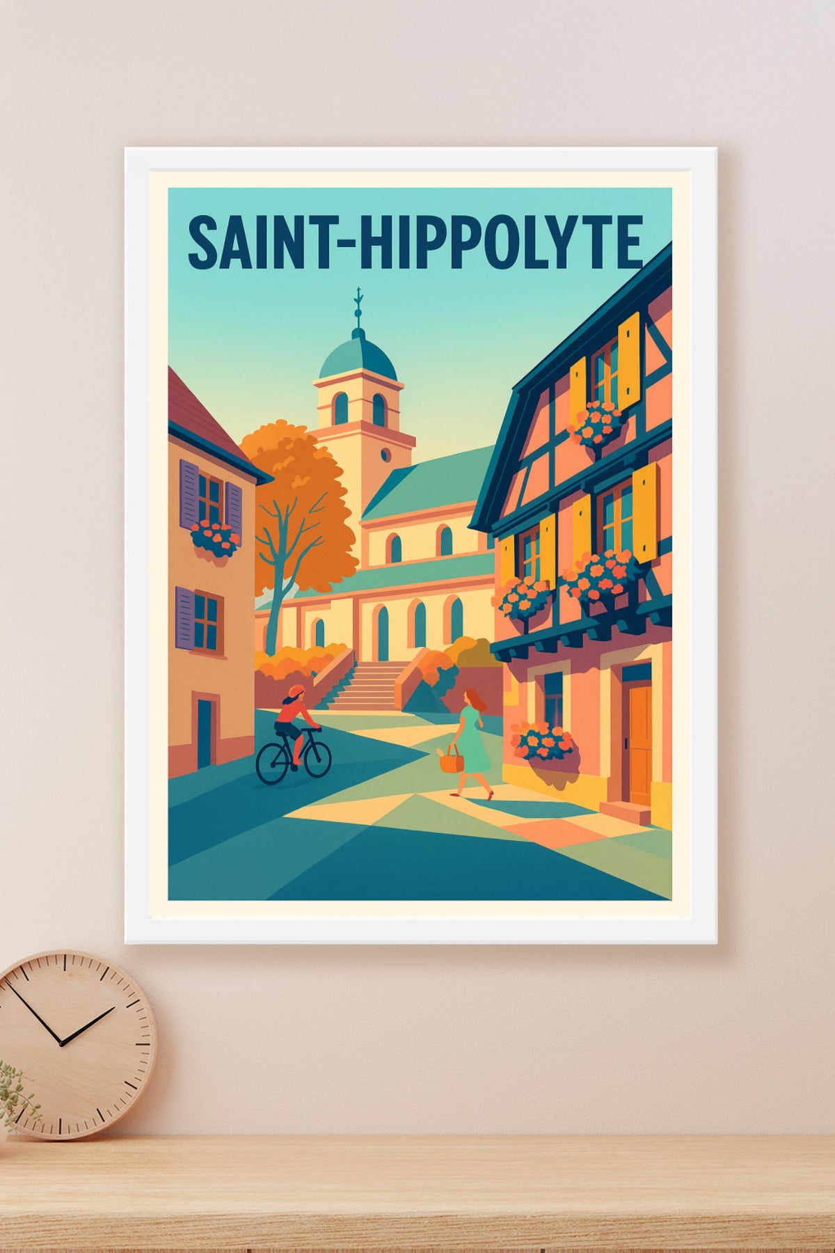 Affiche de Saint-Hippolyte - Charme authentique et douceur de vivre