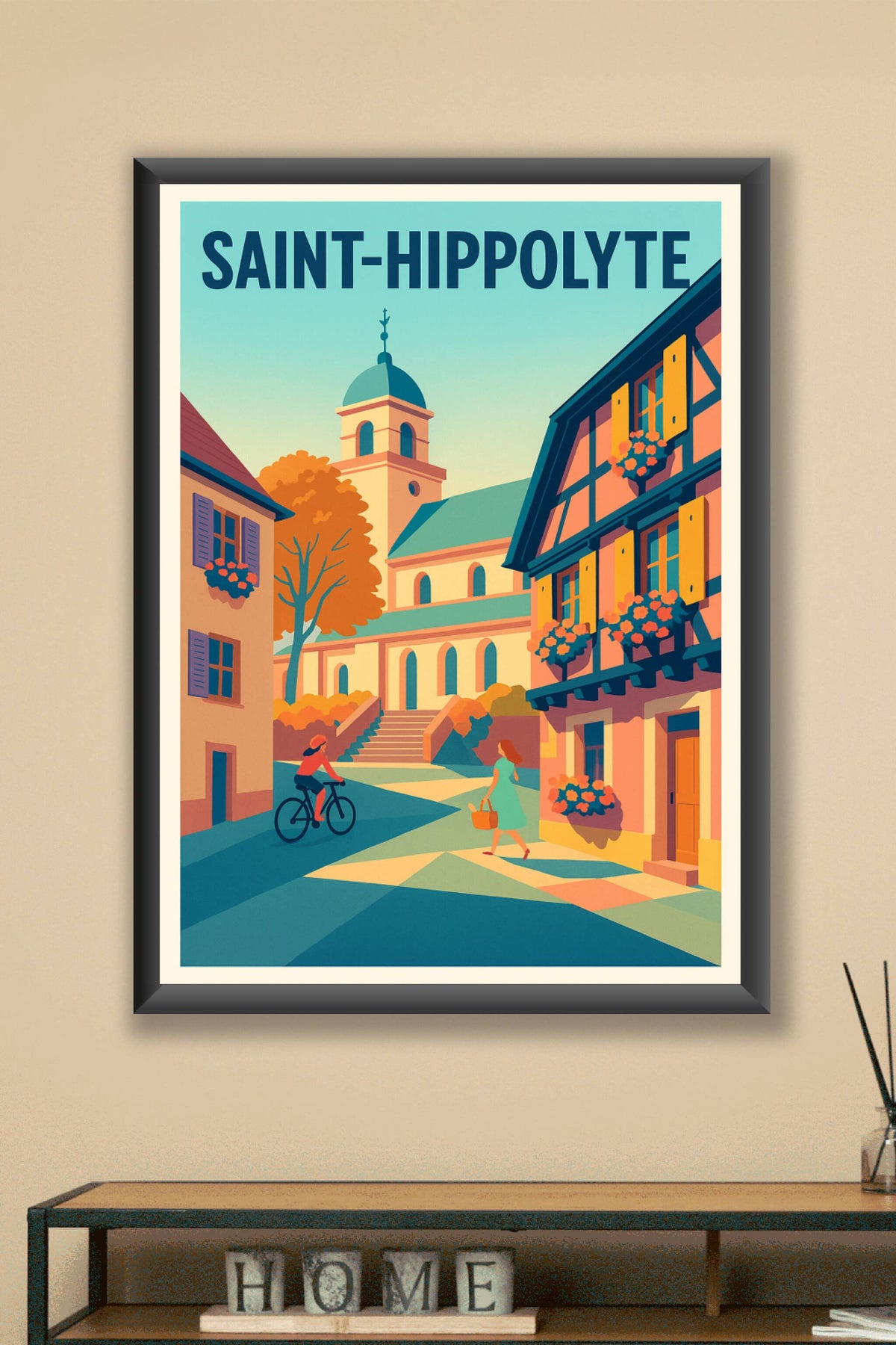 Affiche de Saint-Hippolyte - Charme authentique et douceur de vivre