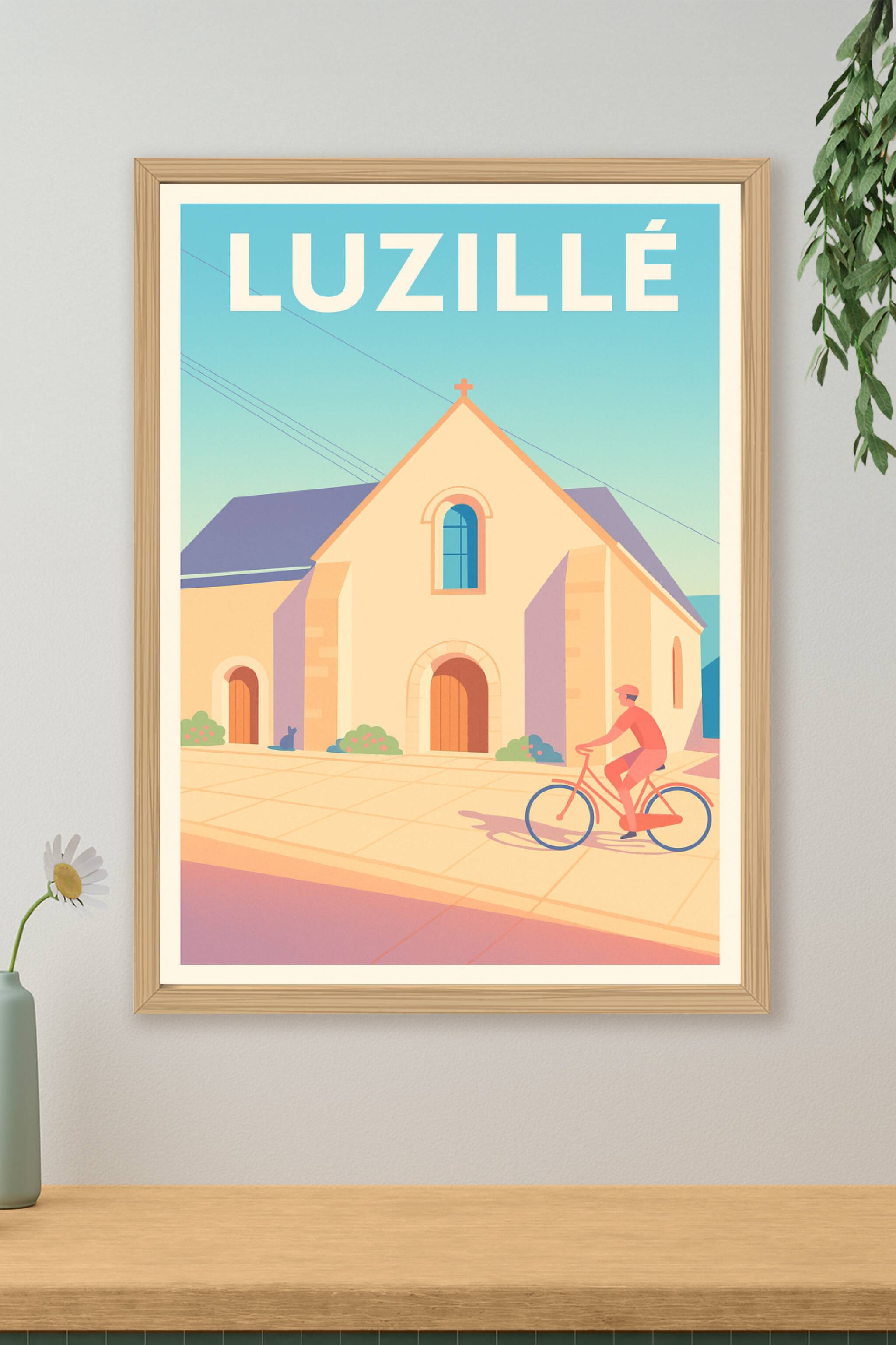Affiche de Luzillé - Charme et sérénité à vélo