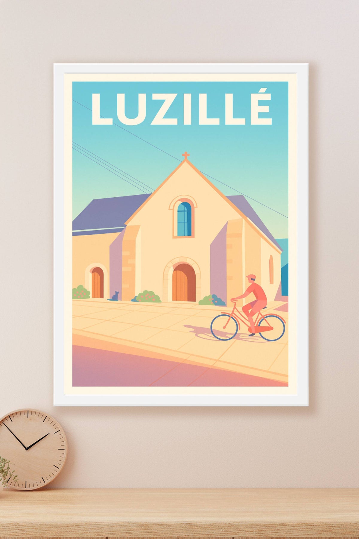 Affiche de Luzillé - Charme et sérénité à vélo