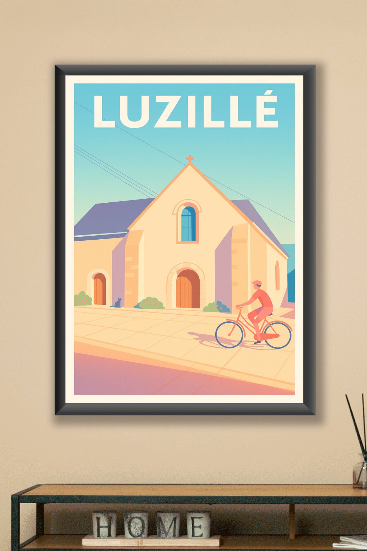 Affiche de Luzillé - Charme et sérénité à vélo