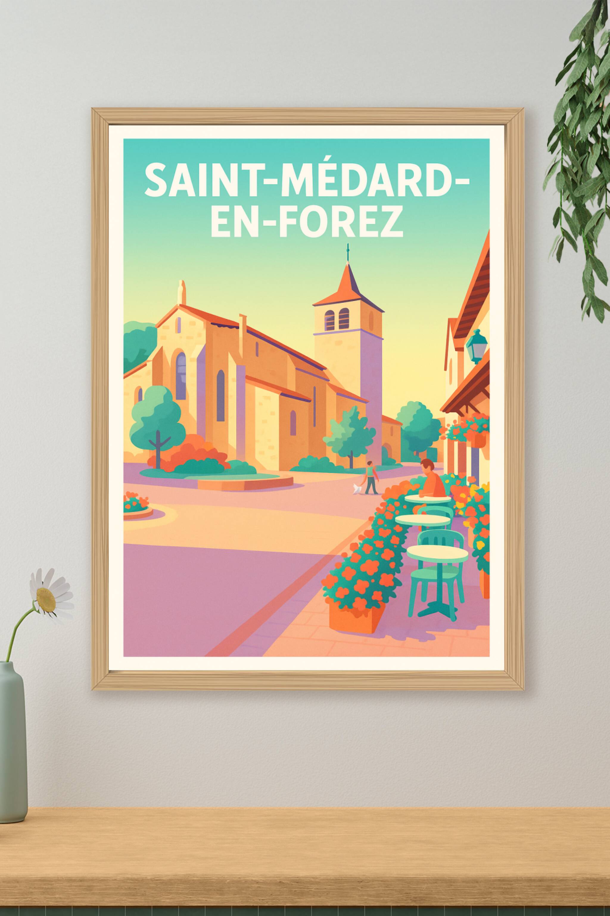 Affiche de Saint-Médard-en-Forez - Charme et sérénité d'un village authentique